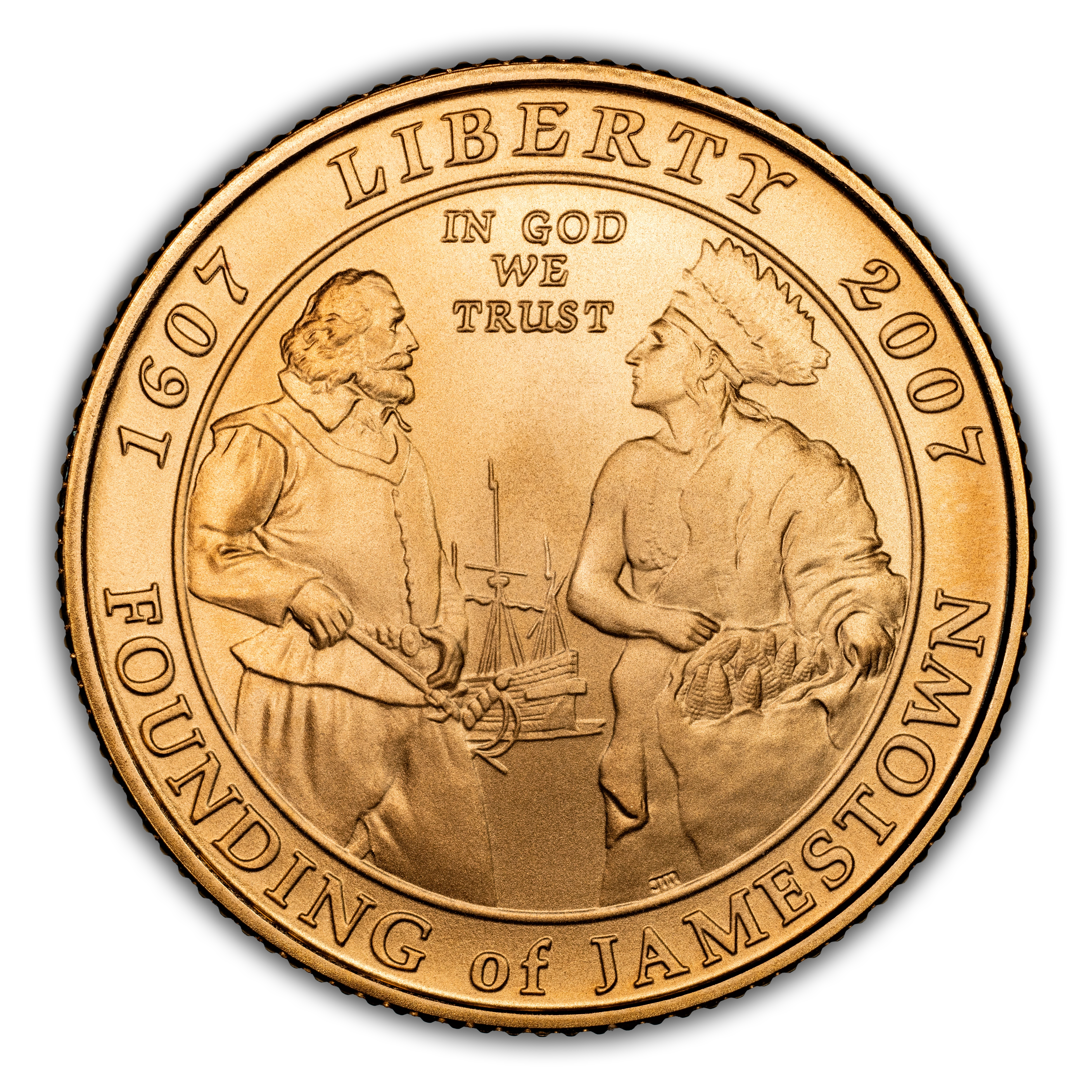 2007 W $5 Modern Commems Jamestown 400th Anniversary Mint