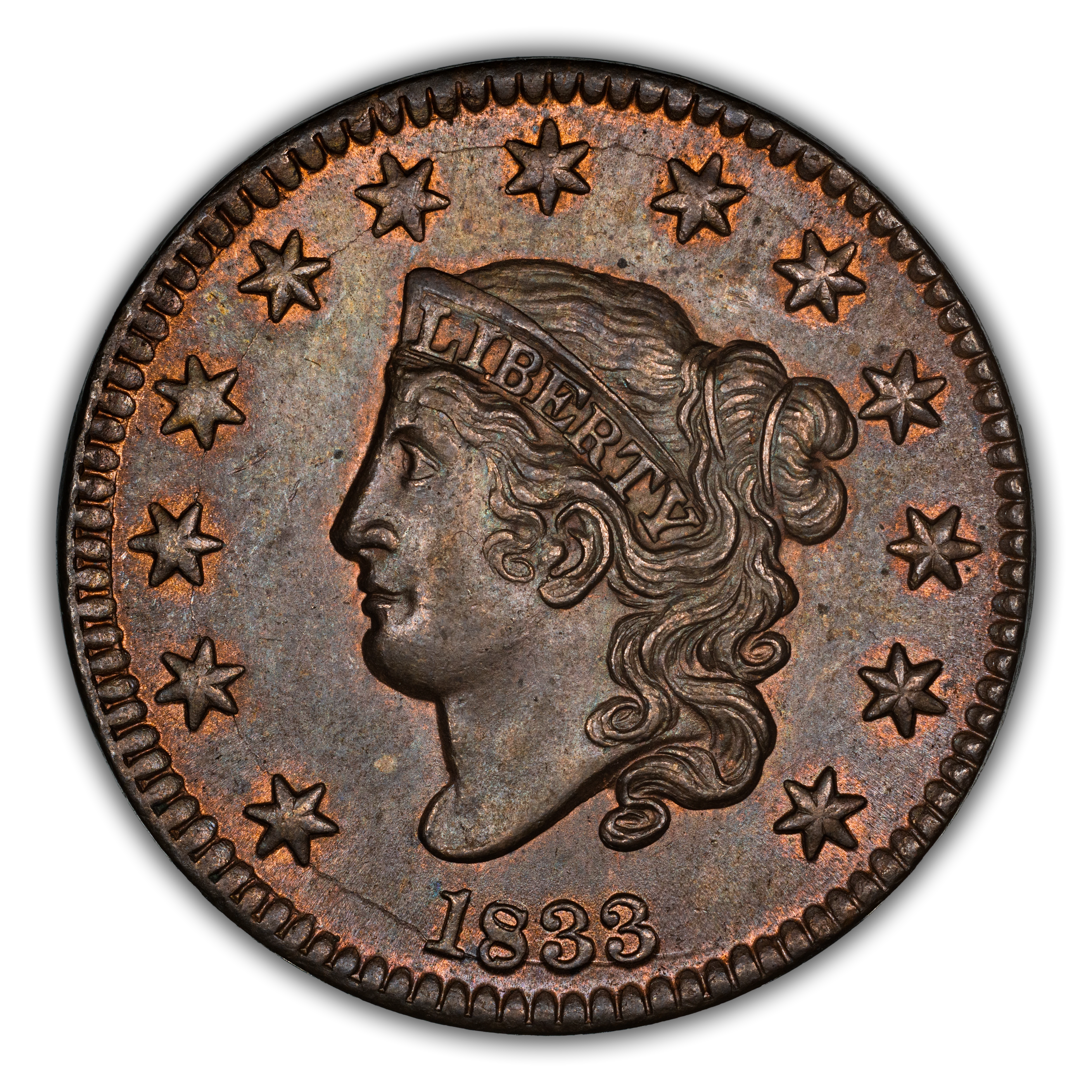 1833 Coronet Head Large Cent Values & Prices | Greysheet