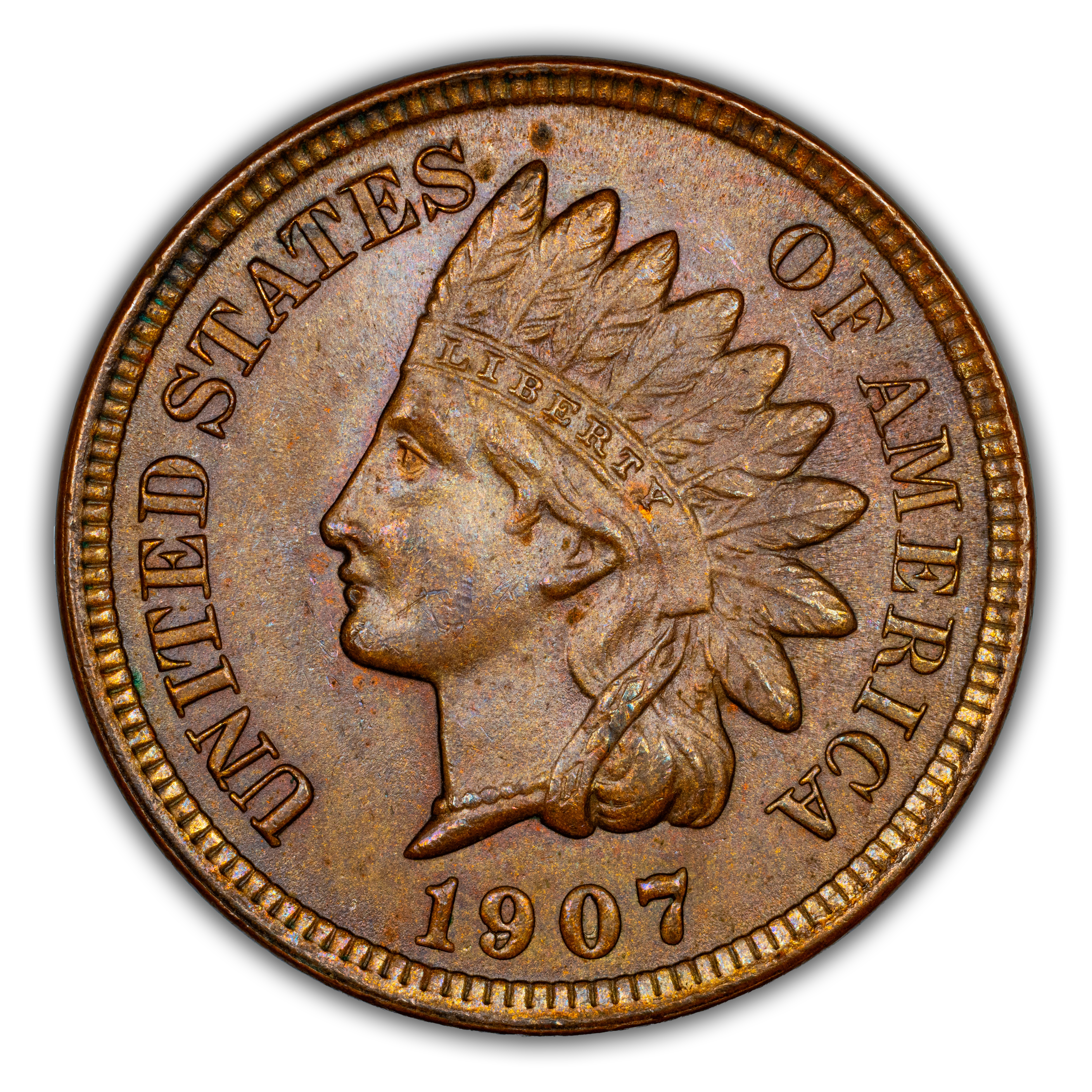 1907 1c Repunched Date, FS-302, S-2 MS BN