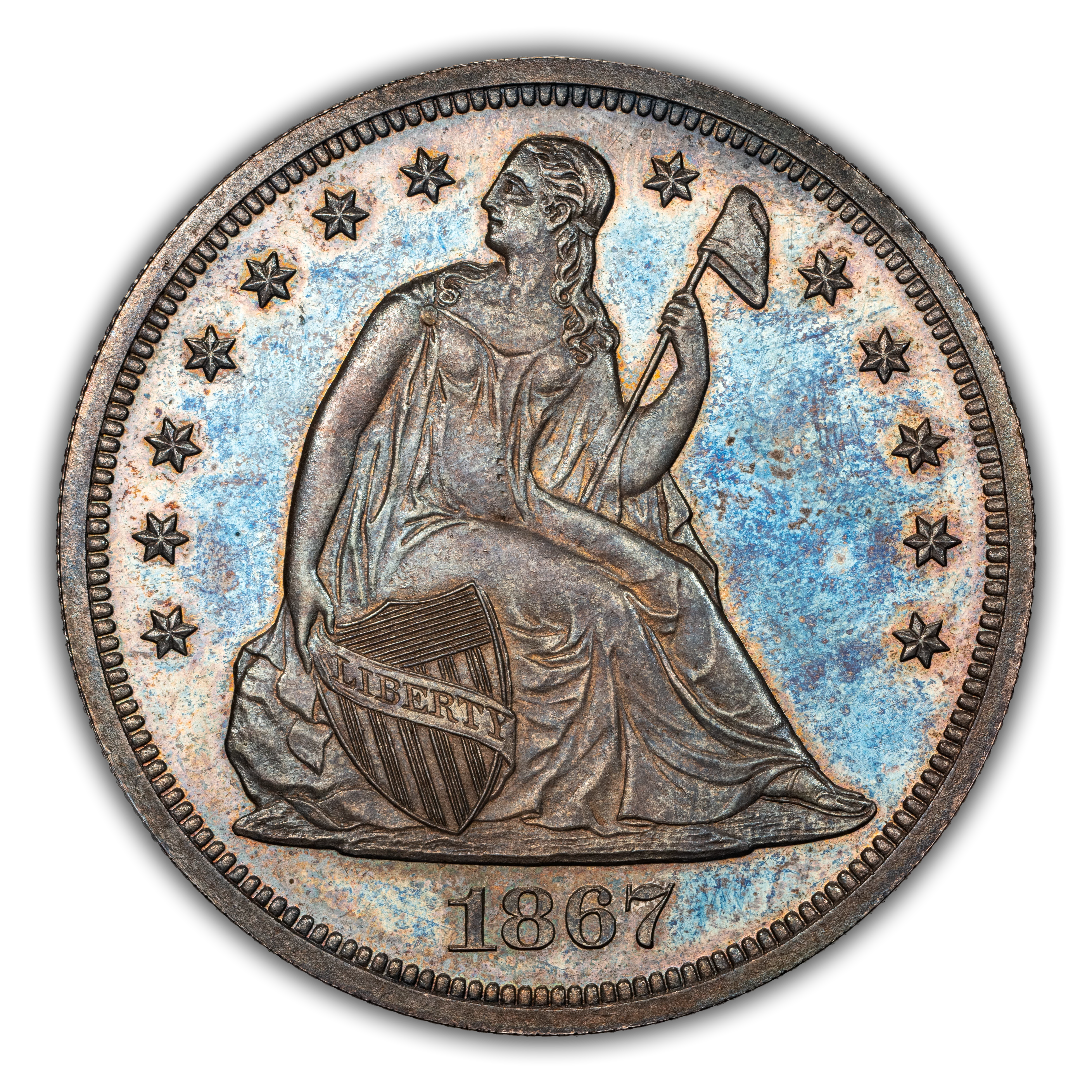 1867 Seated Dollar, Proof Values & Prices By Issue | Greysheet