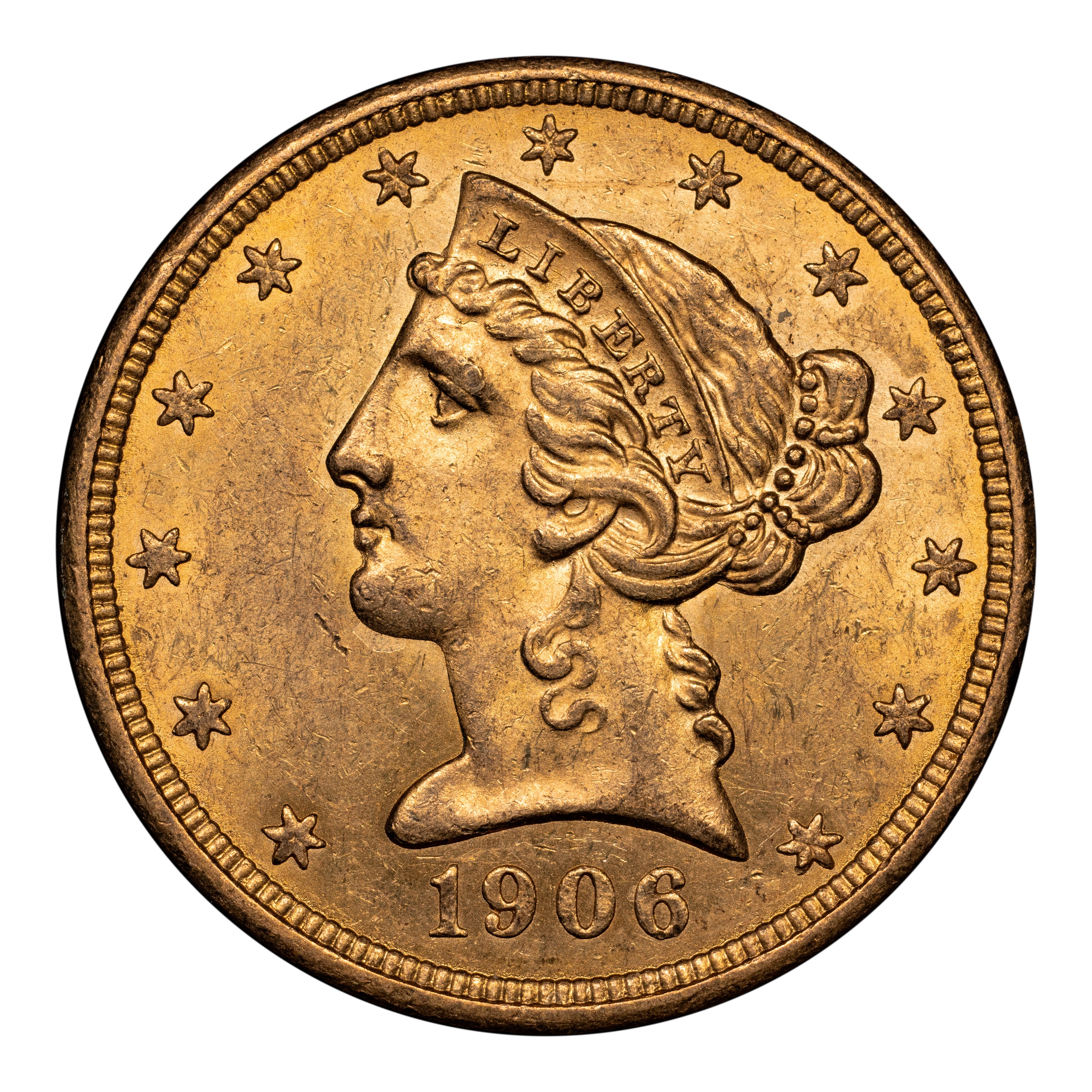 1906 $5 Liberty Gold – With Motto Values & Prices | Greysheet