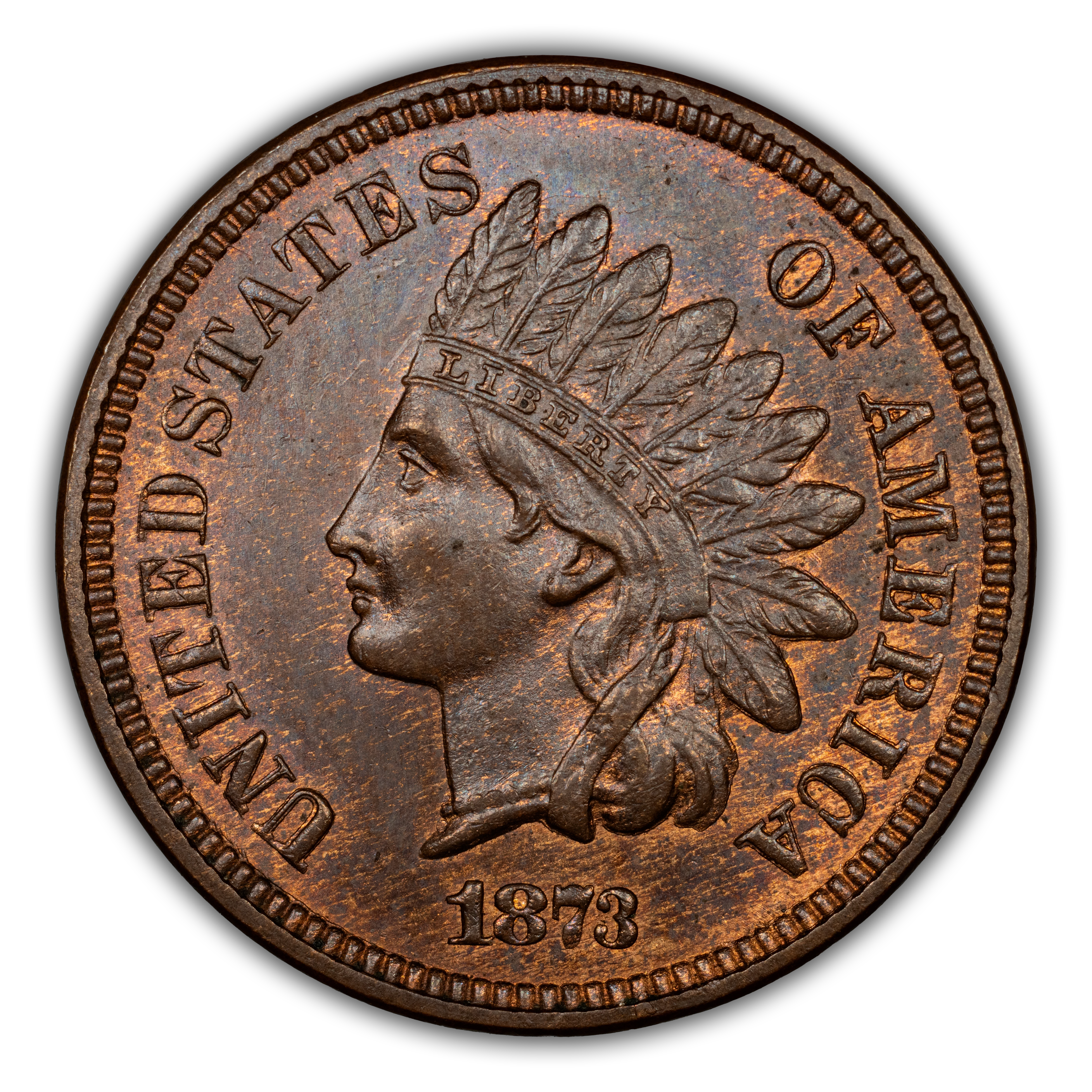 1873 1c Open 3, Misplaced Date, FS-1302, S-6 MS RB