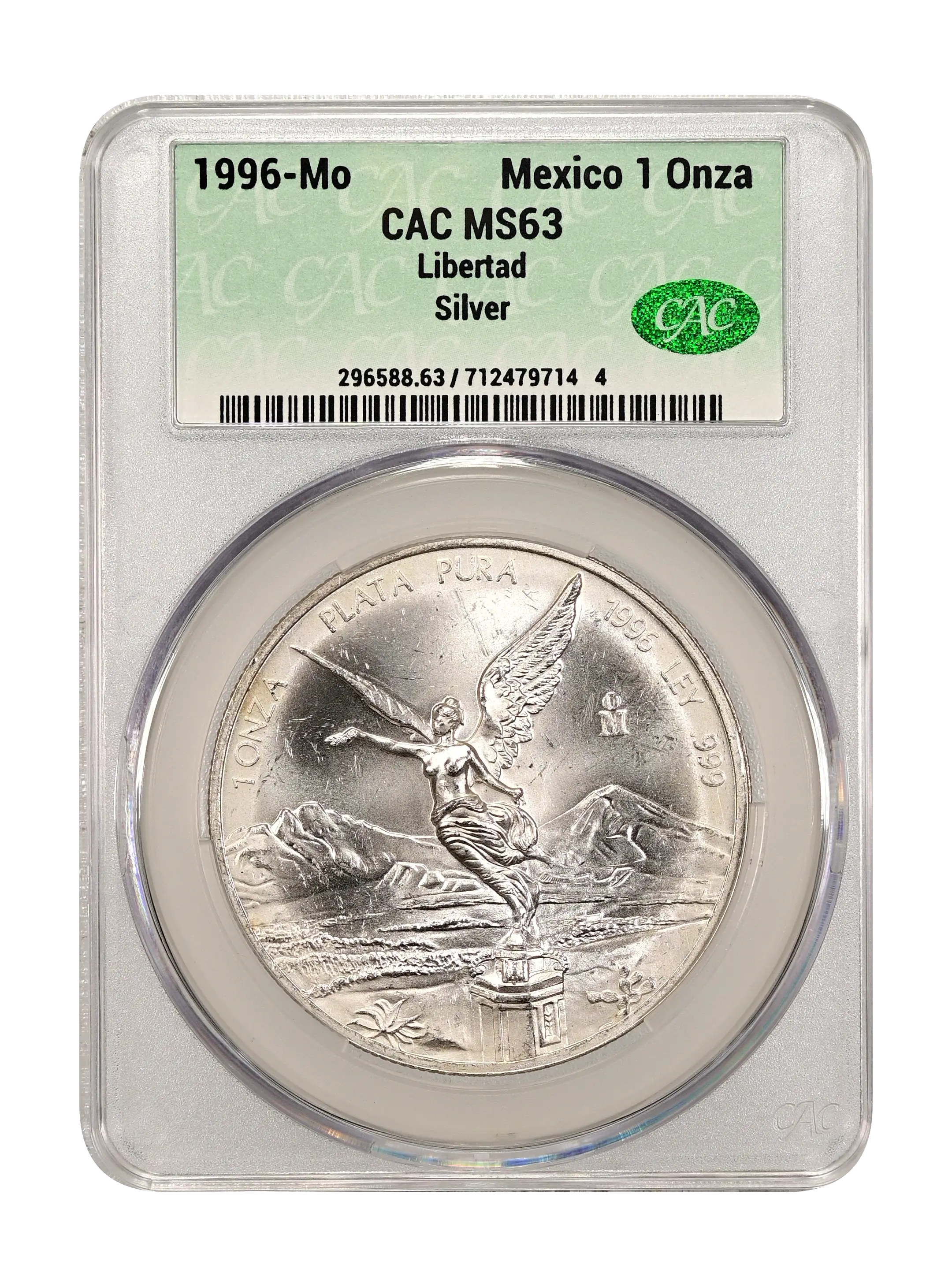 1996 Mo Silver 1 Onza Libertad Mint State (MS) Pricing Guide | The