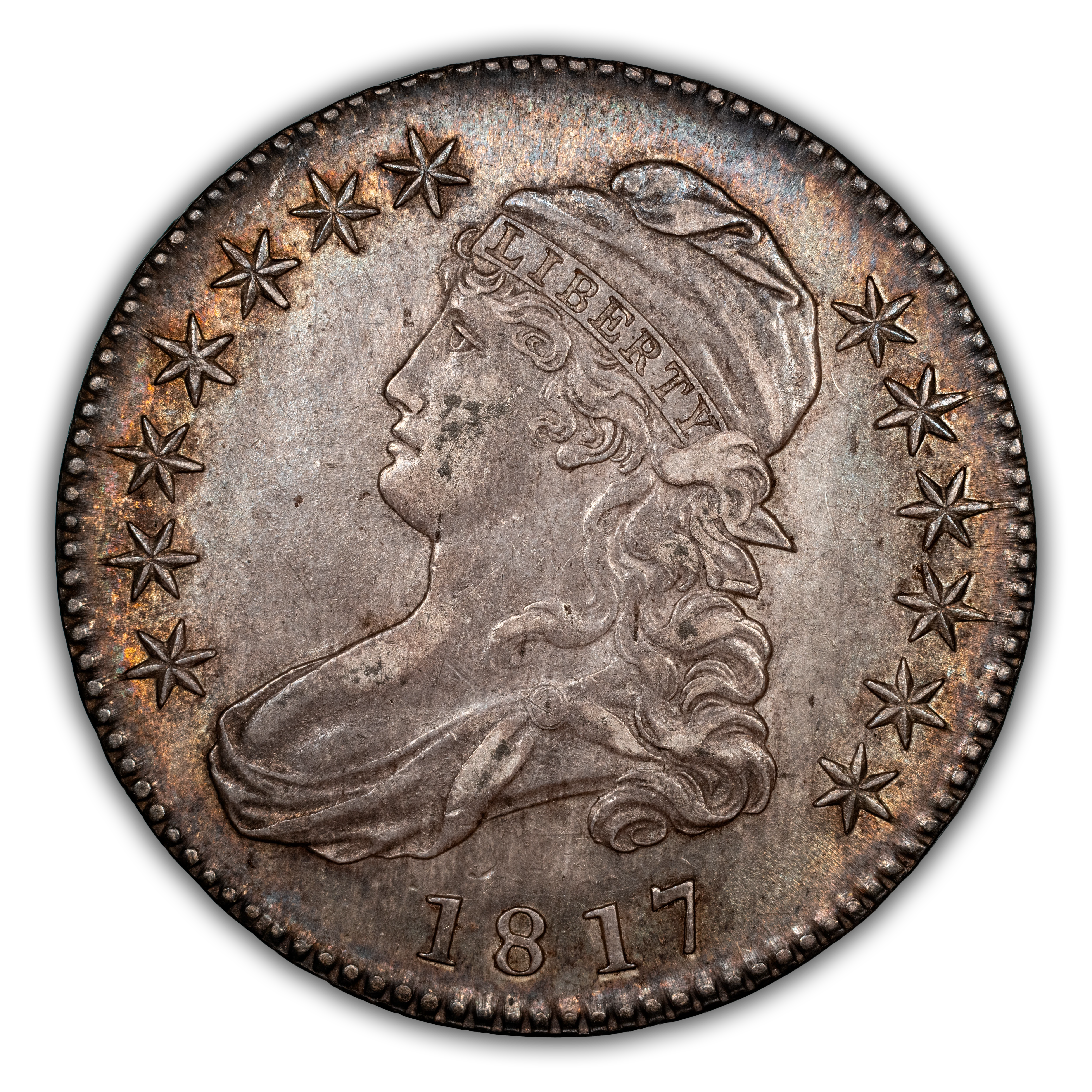 1817 50c Punctuated Date, O-103b MS