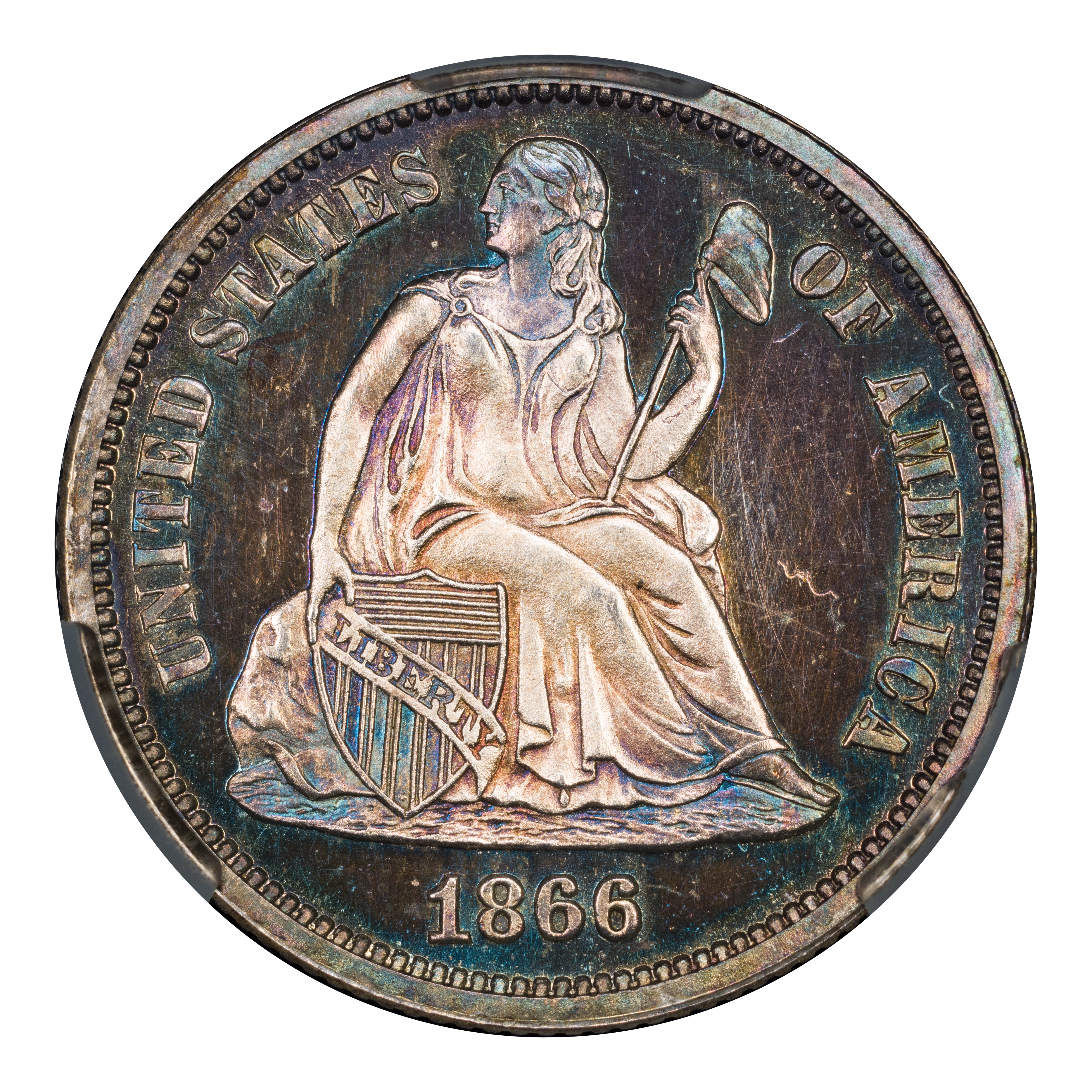 1866 10c PR