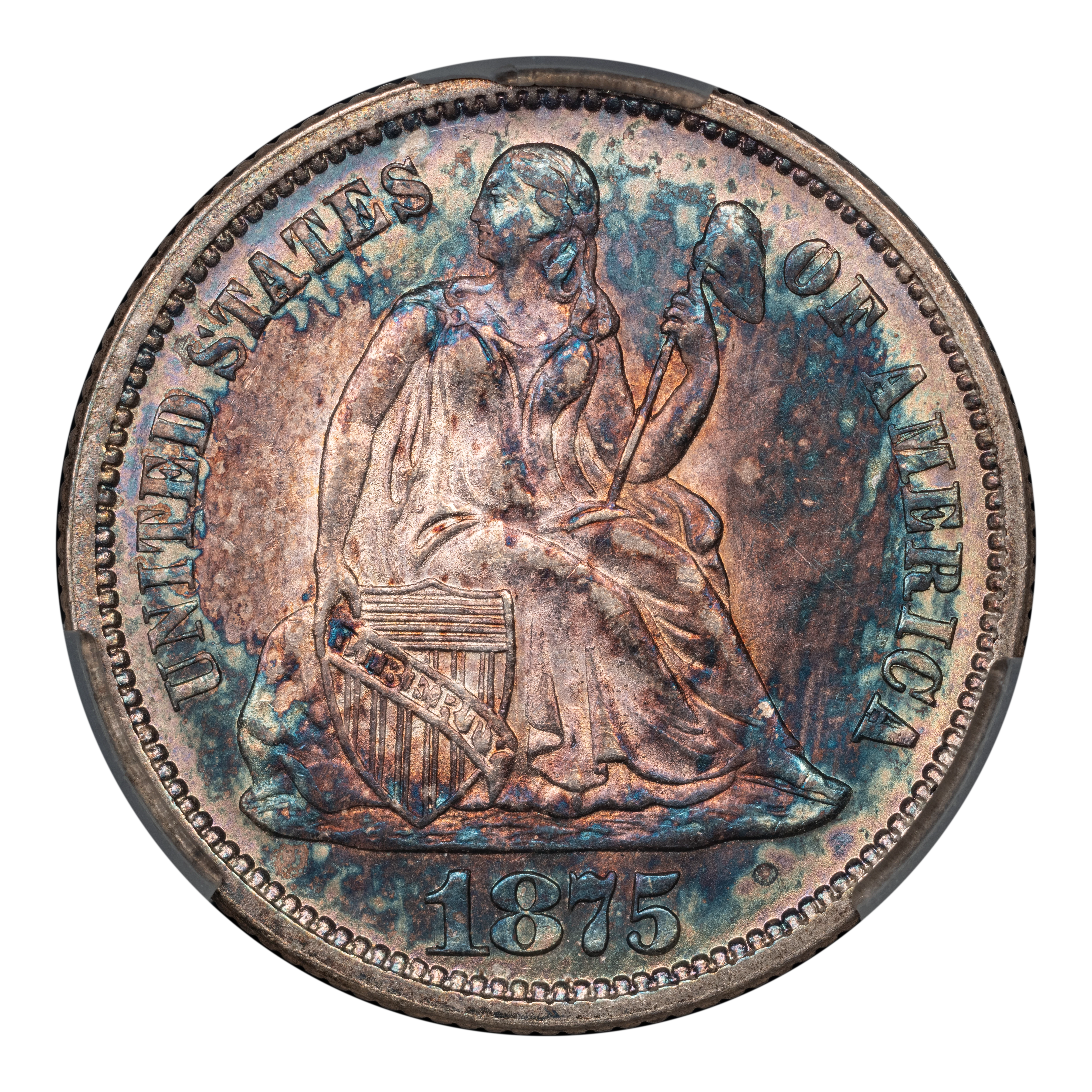 1875 10c MS