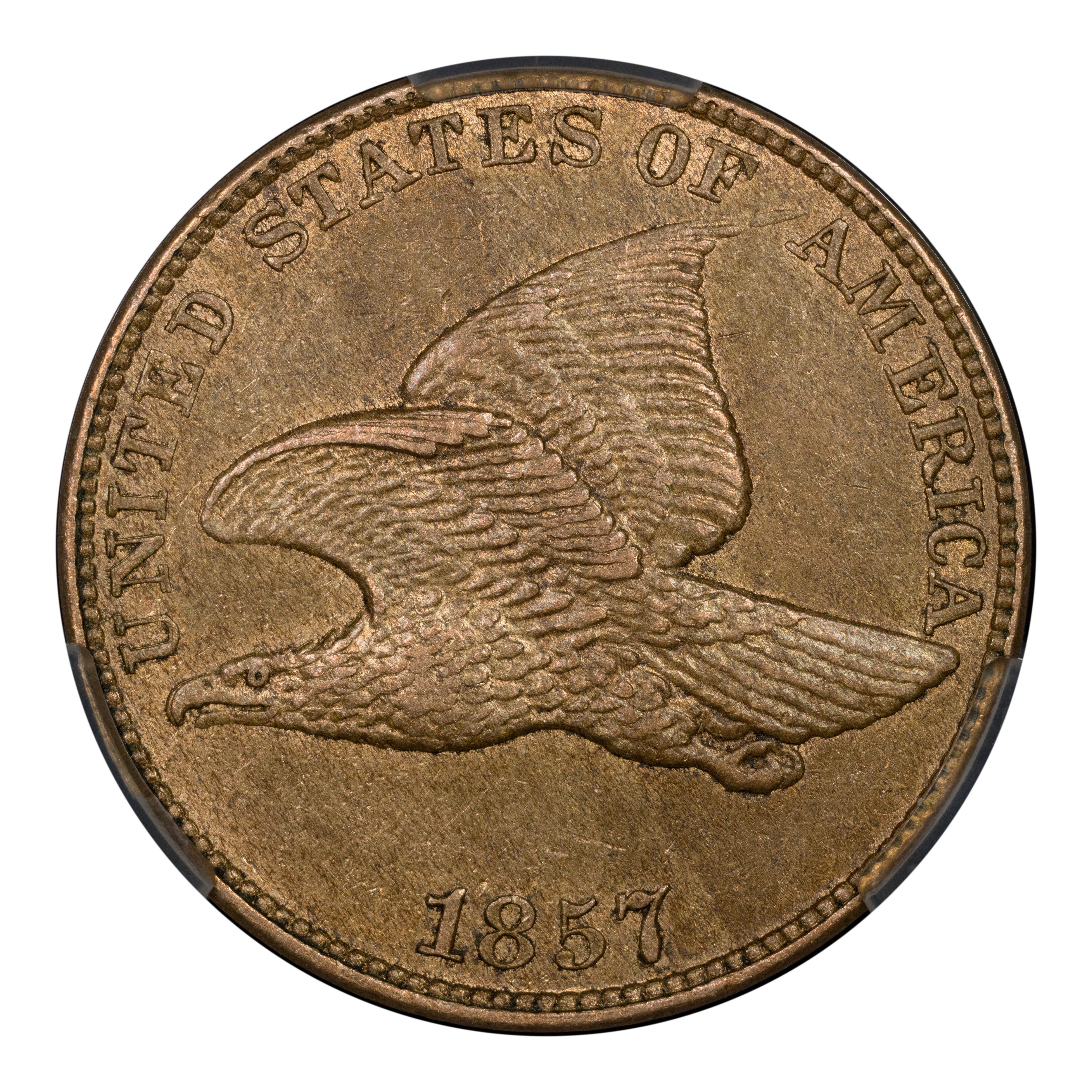 1857 1c Flying Eagle, FS-104, S-5 MS