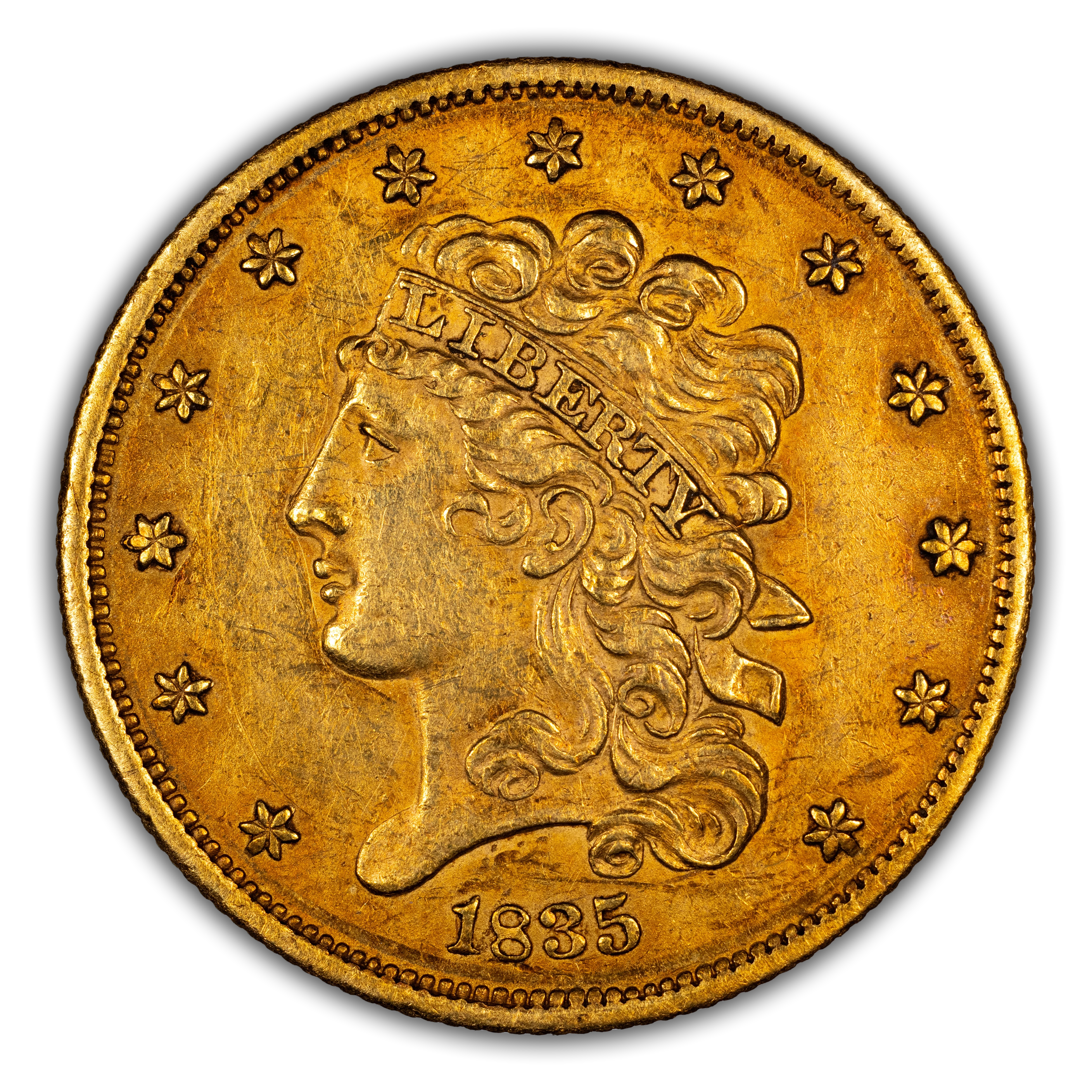 1835 $5 Classic Head Gold Values & Prices | Greysheet