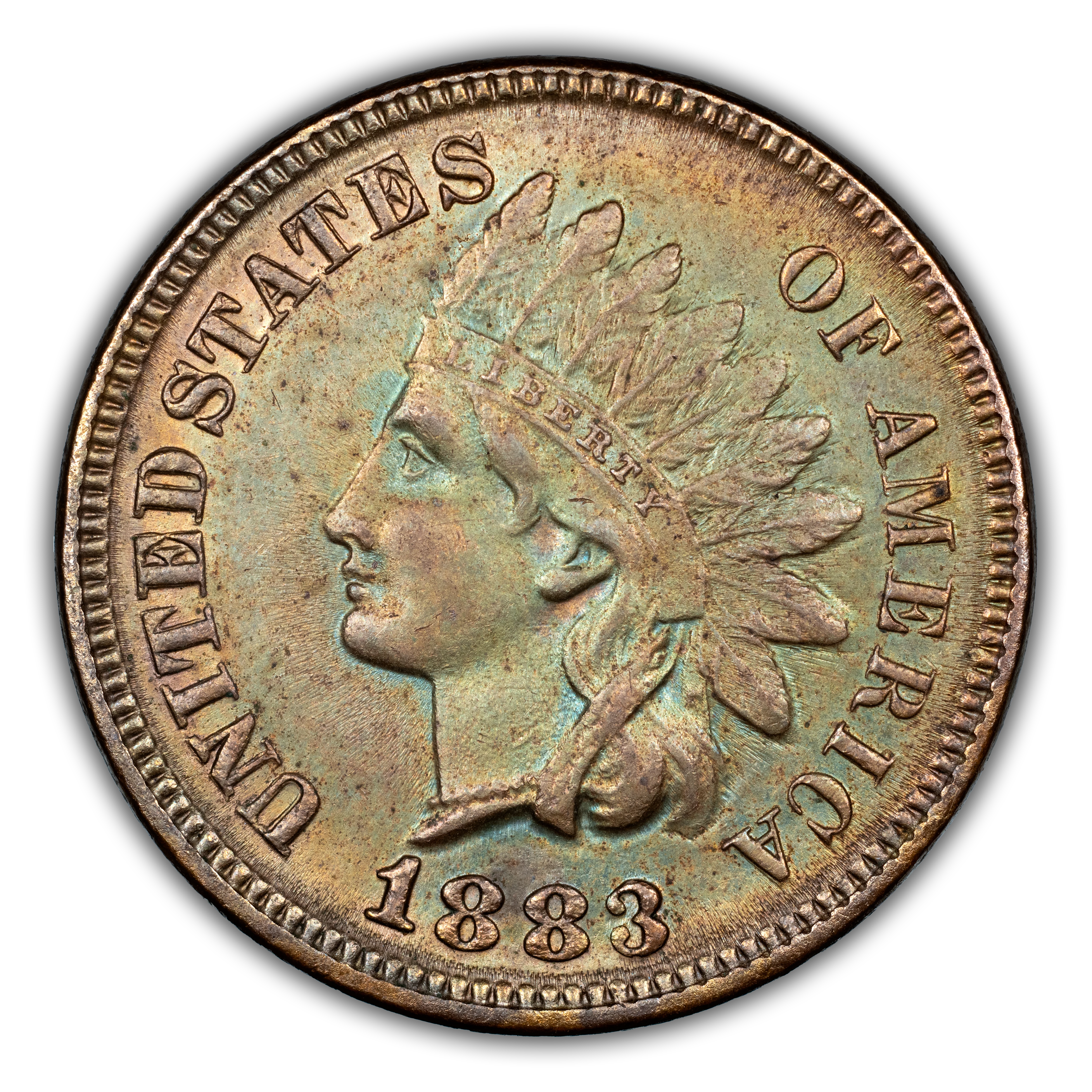 1883 1c Digit in Neck, S-12 MS BN