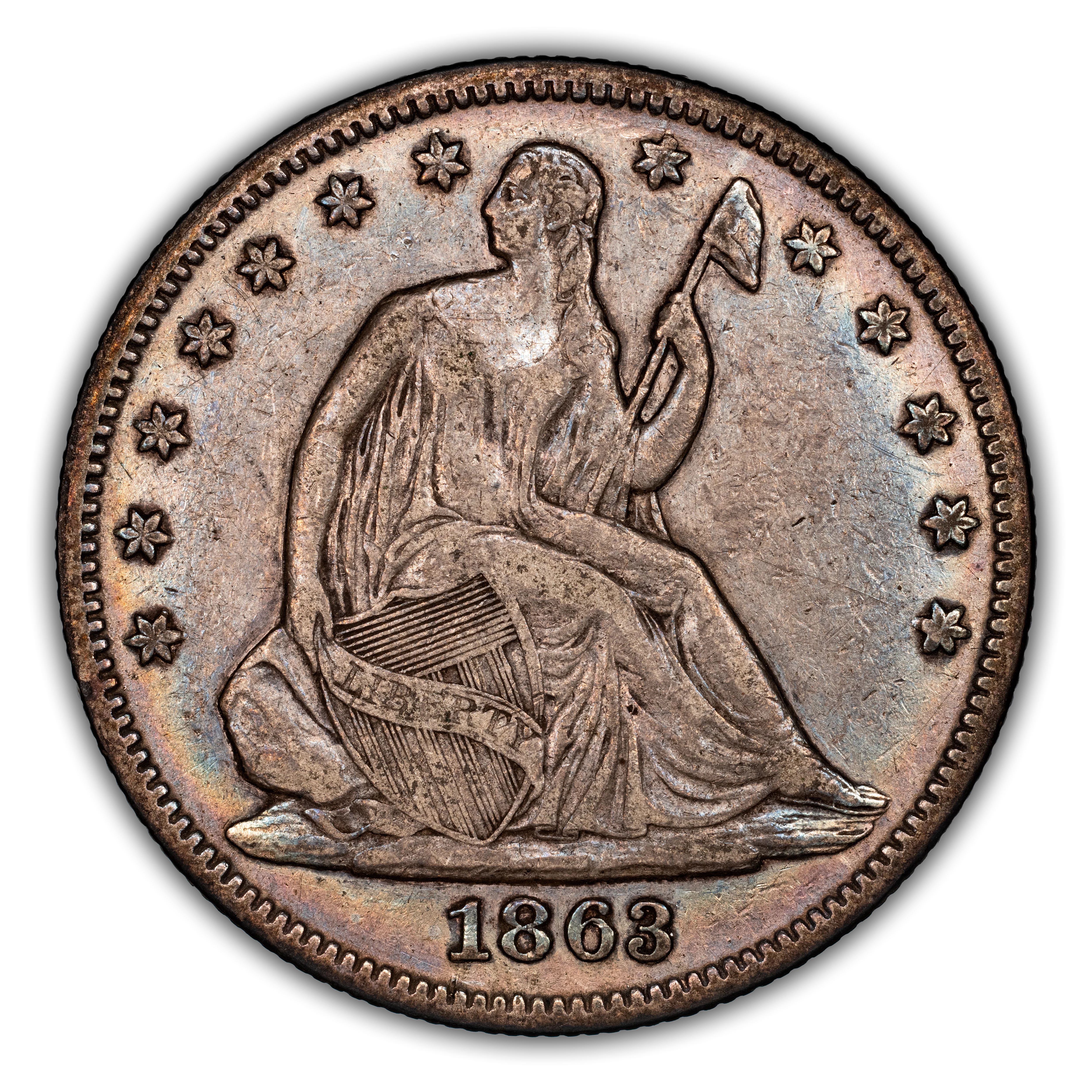 1863 Liberty Seated Half Dollar Values & Prices By Issue | Greysheet