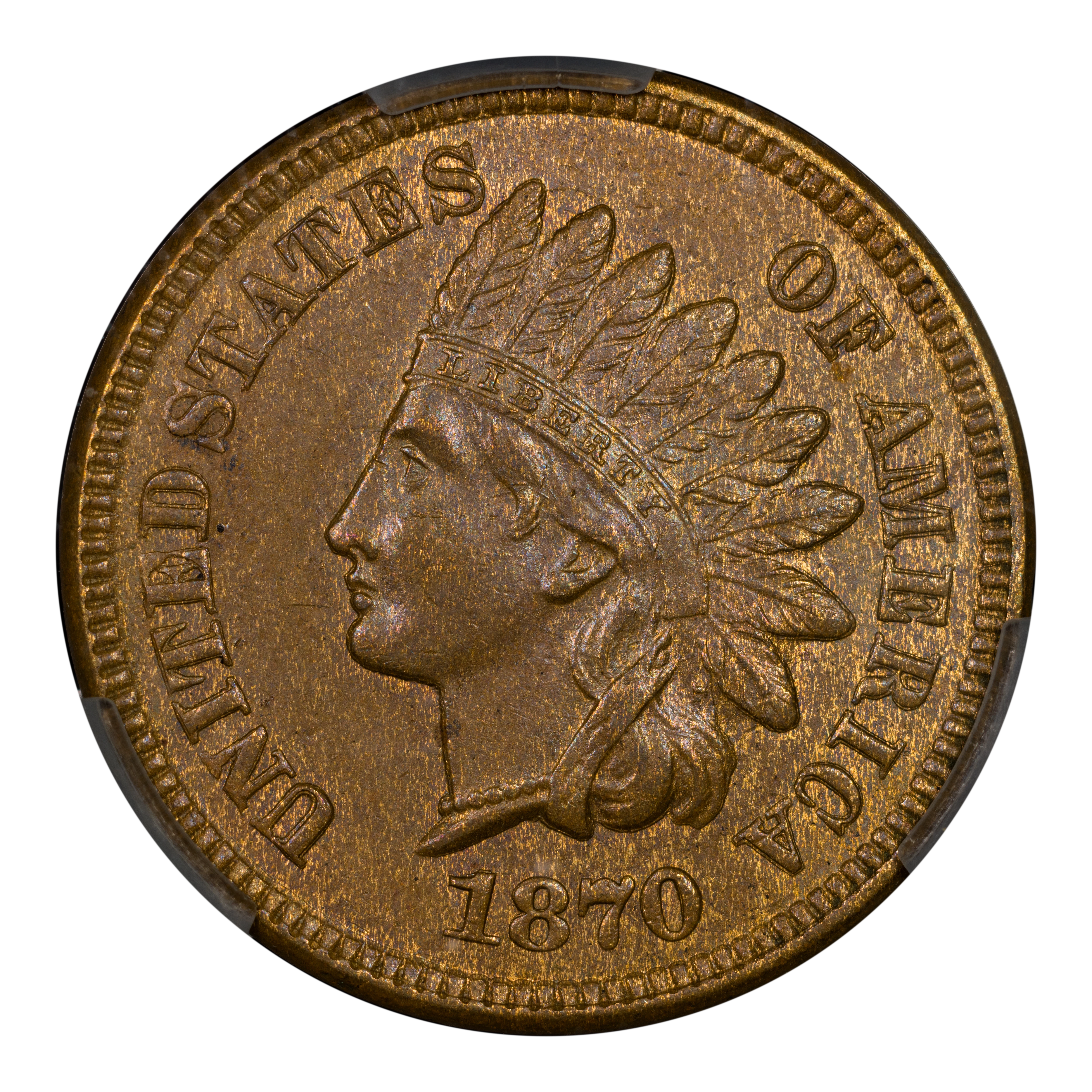 1870 1c Shallow N, FS-901 MS BN
