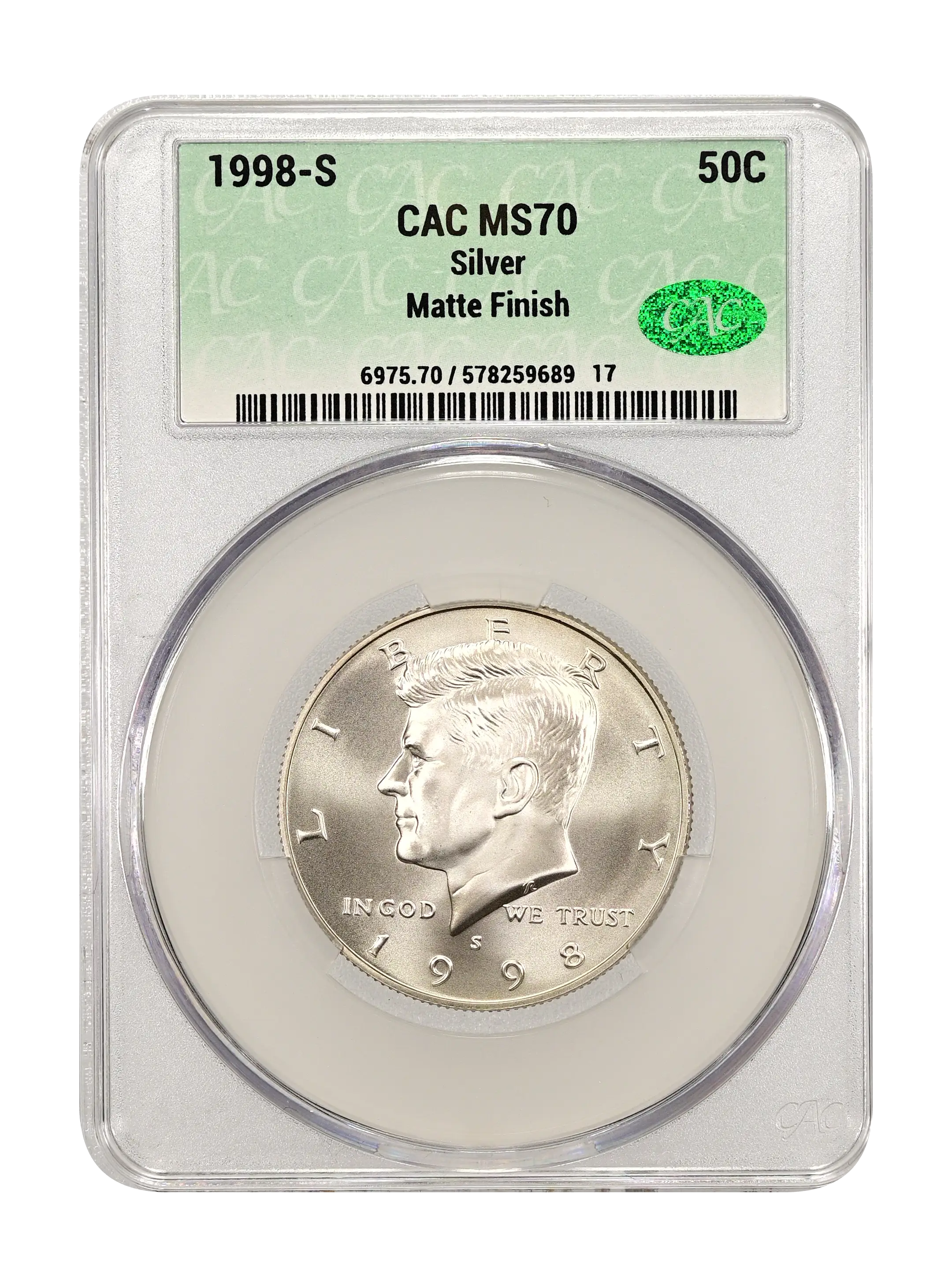 1998-S 50c Silver, Matte Finish SMS