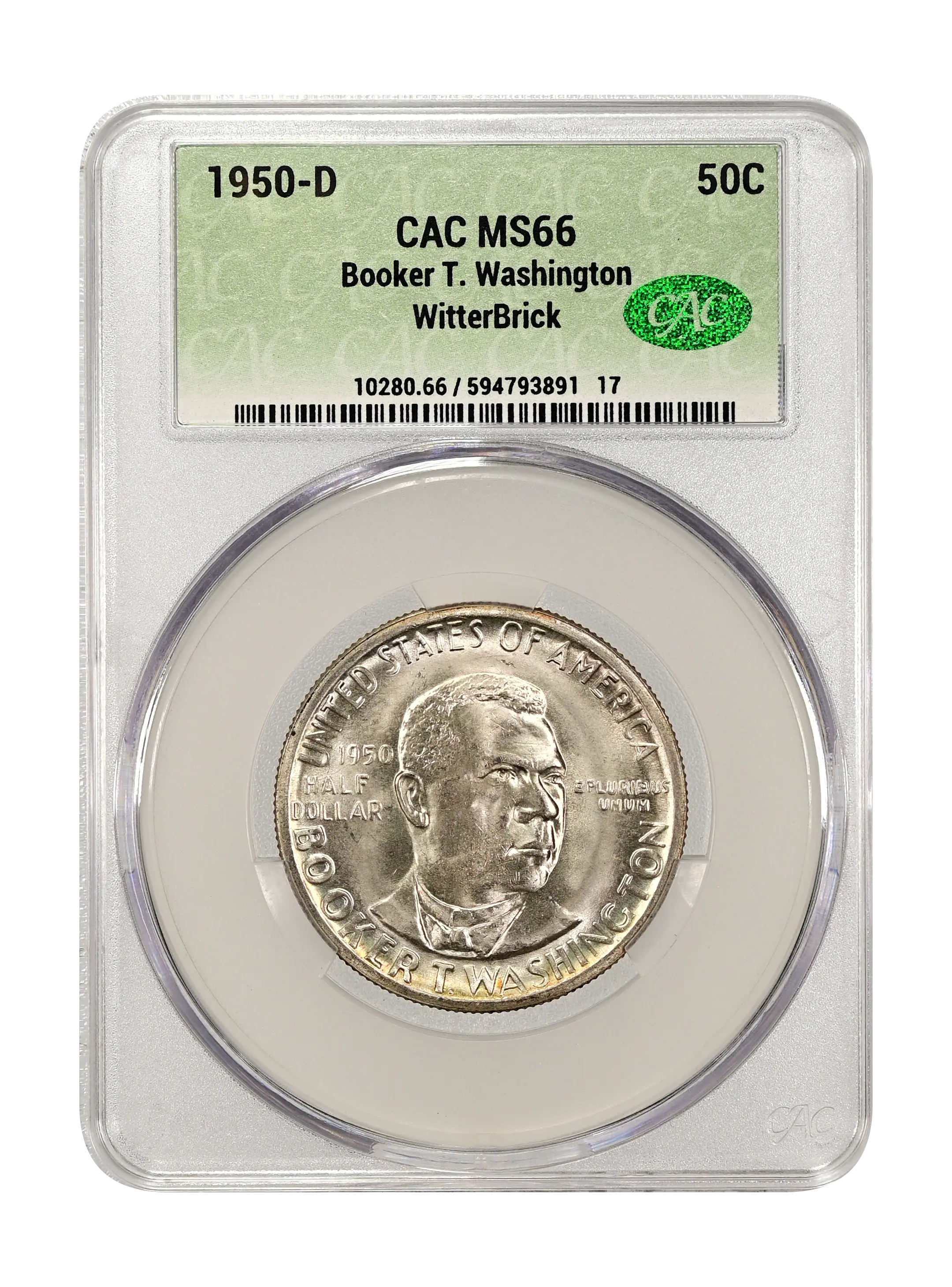 1950-D 50c Booker T. Washington MS