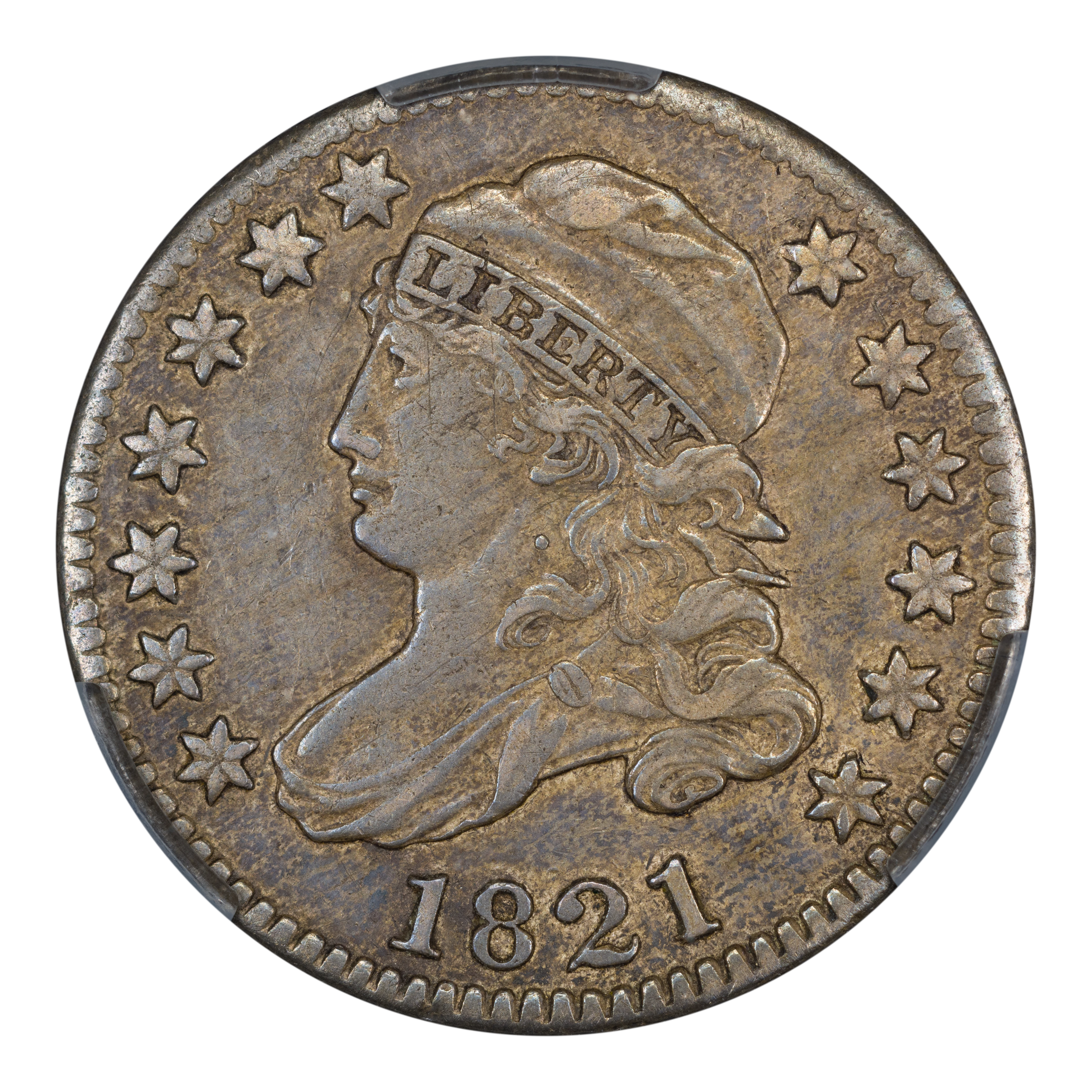 1821 10c Large Date MS