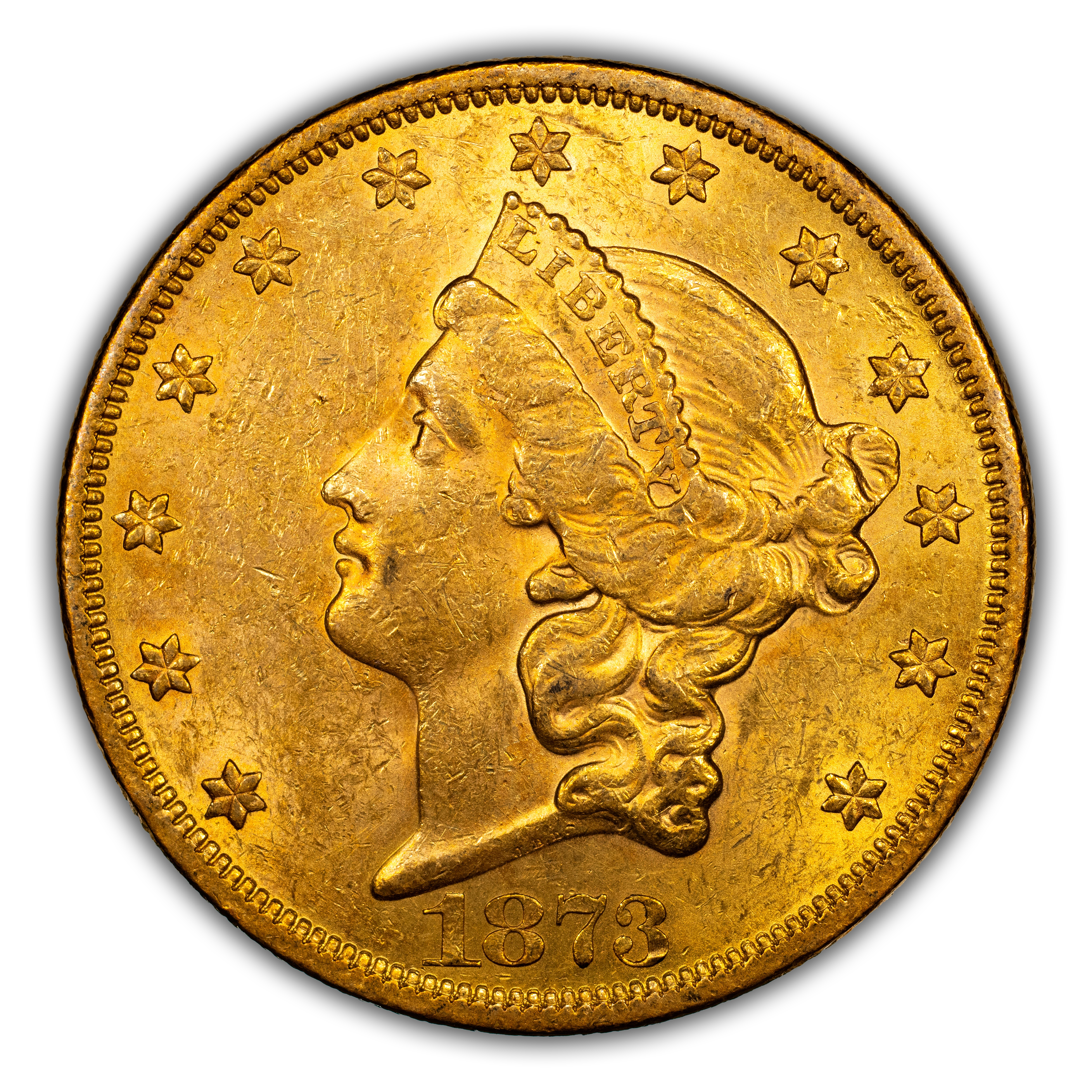 1873 $20 Closed 3 MS