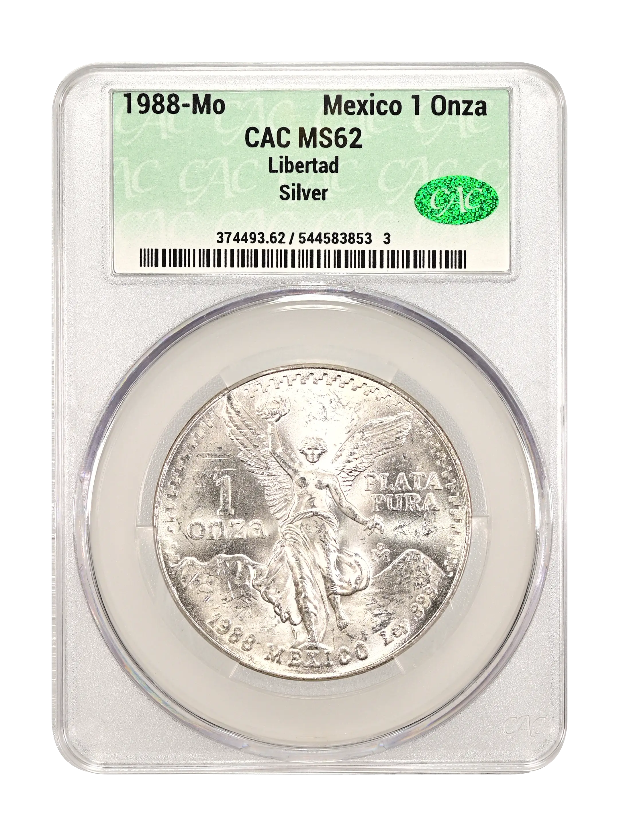 1988 Mo Silver 1 Onza Libertad Mint State (MS) Pricing Guide | The