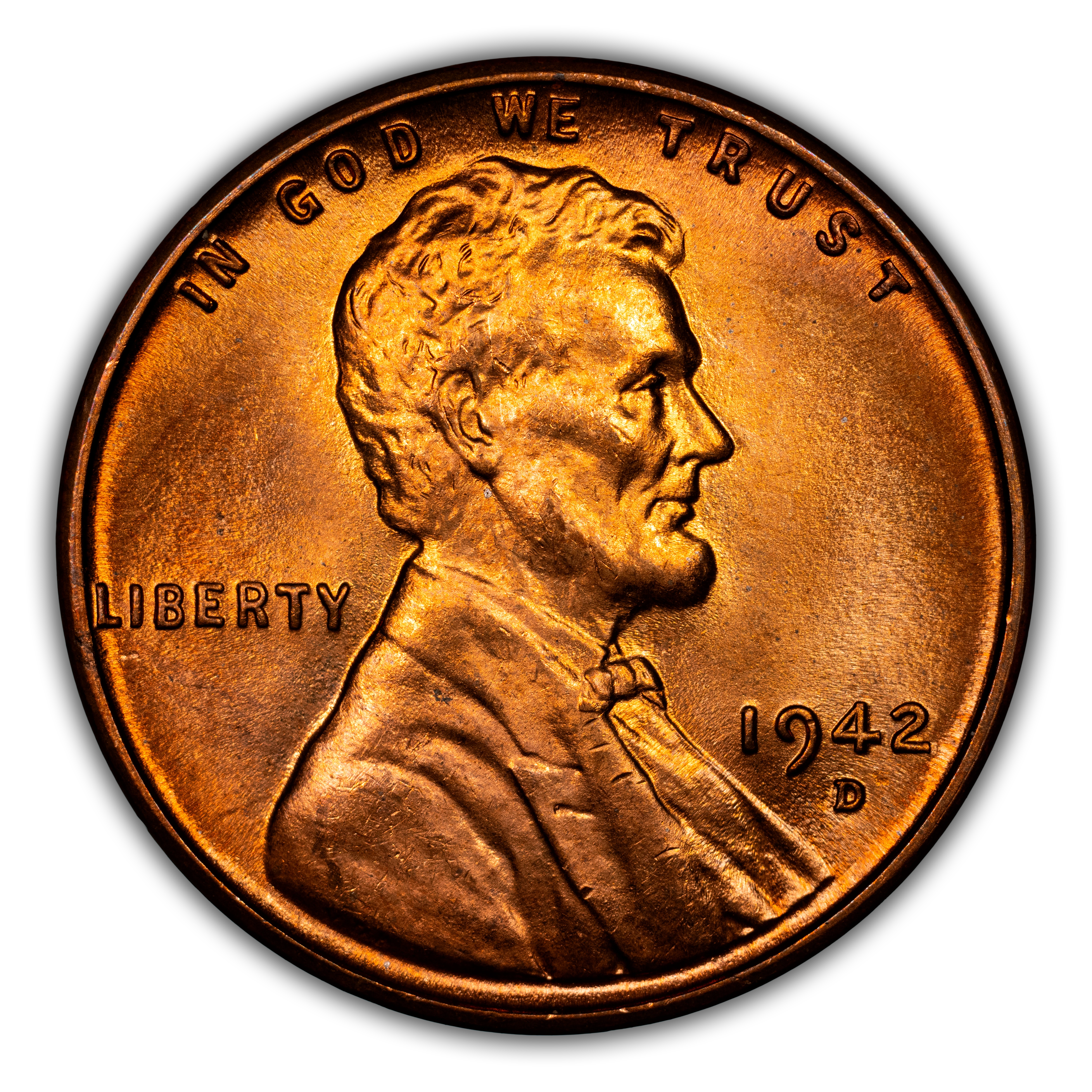 1942-D/D 1c Repunched Mintmark, FS-504 MS RD