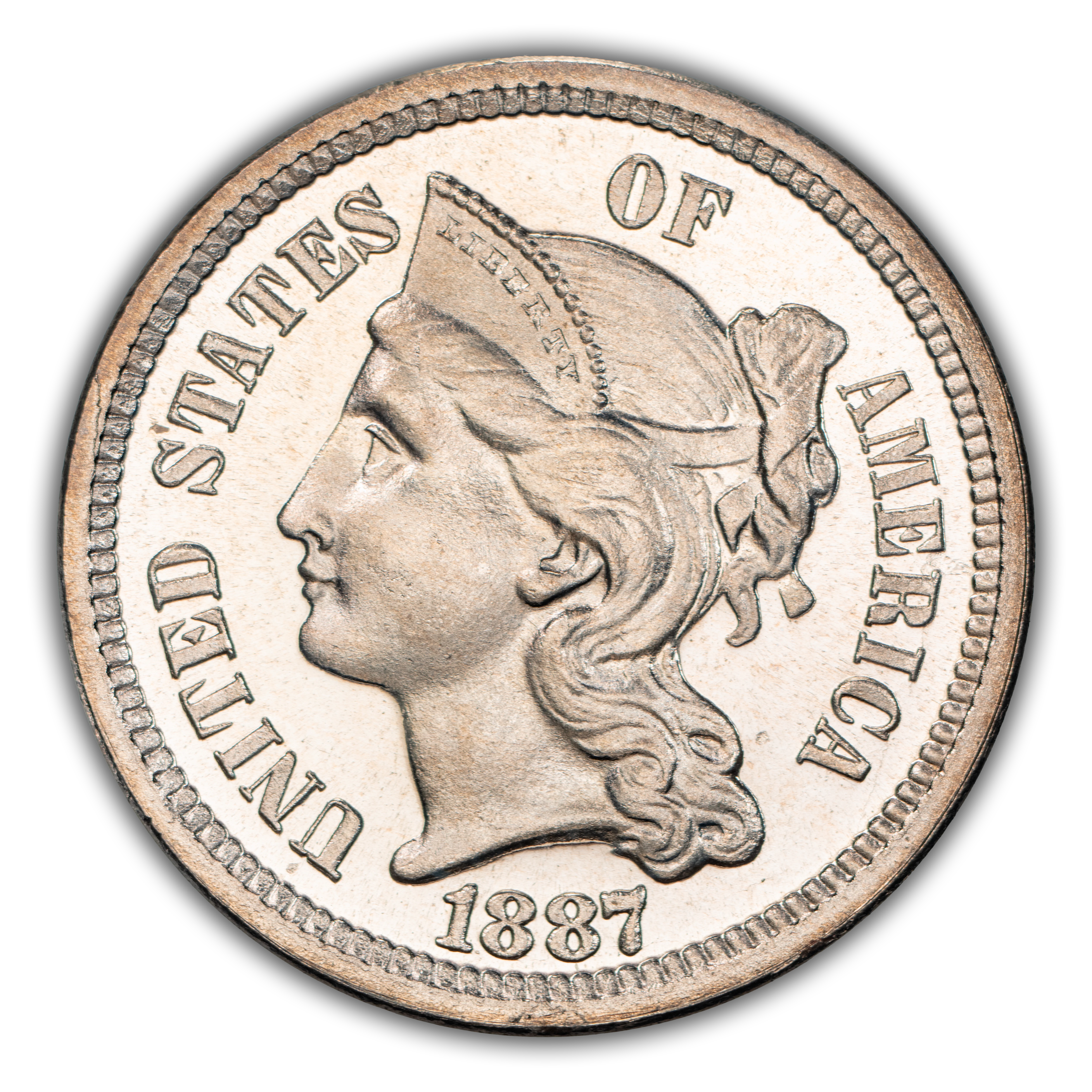 1887/6 3cN Weak Overdate PR CAM