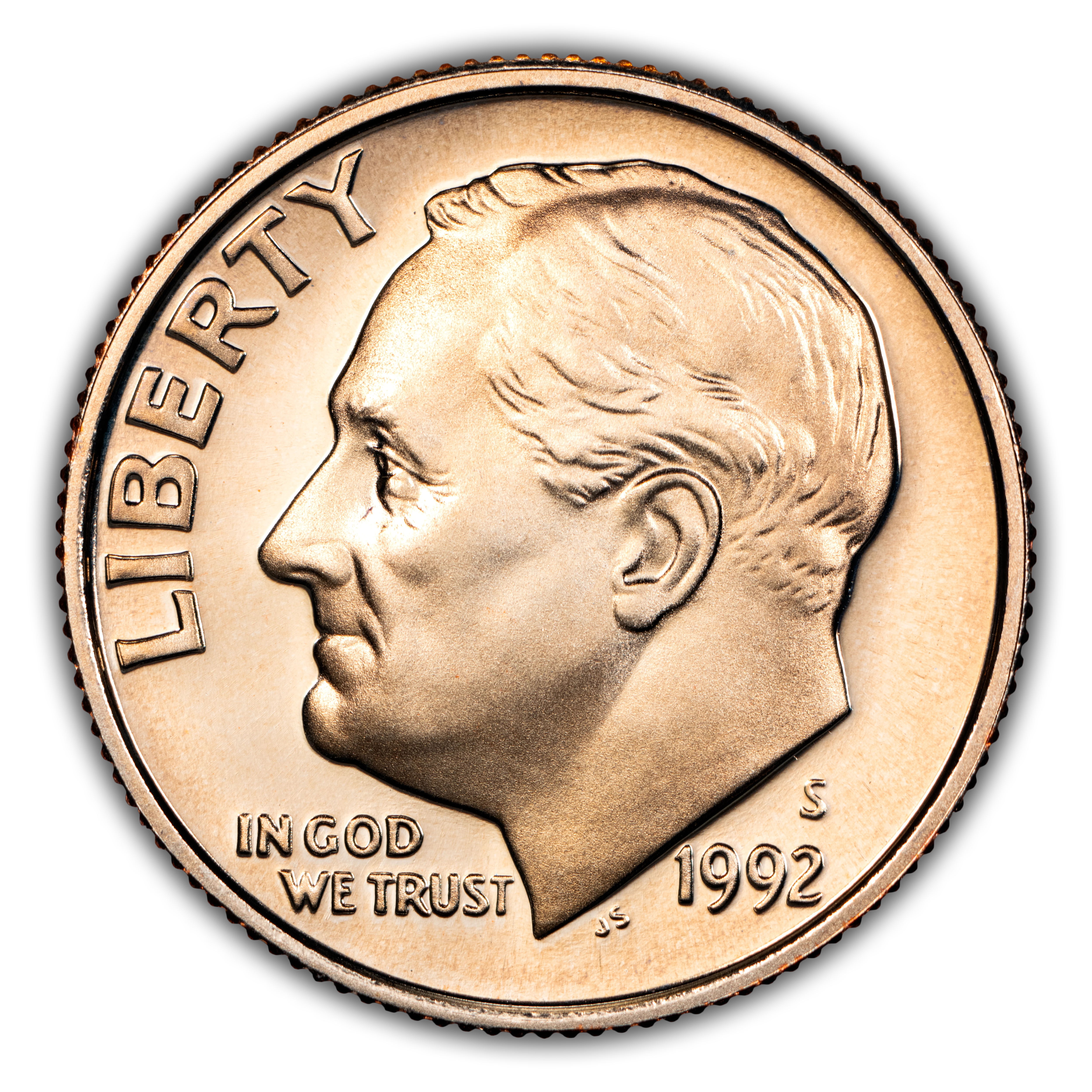 1992-S 10c Clad PR DCAM