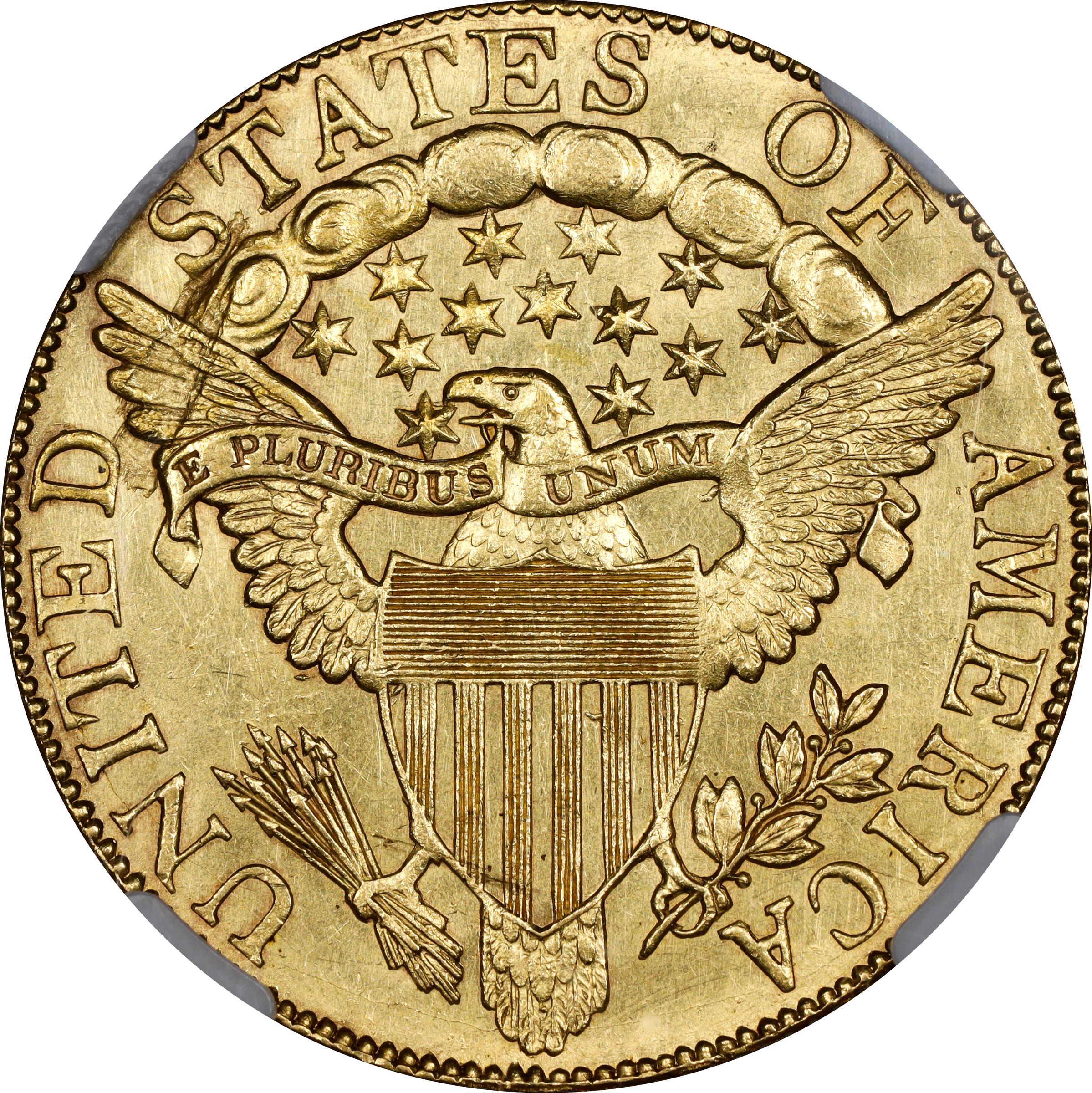 image for: 1804 Capped Bust Right Eagle. BD-1, Taraszka-31. Rarity-4+. Crosslet 4. MS-62 (NGC).