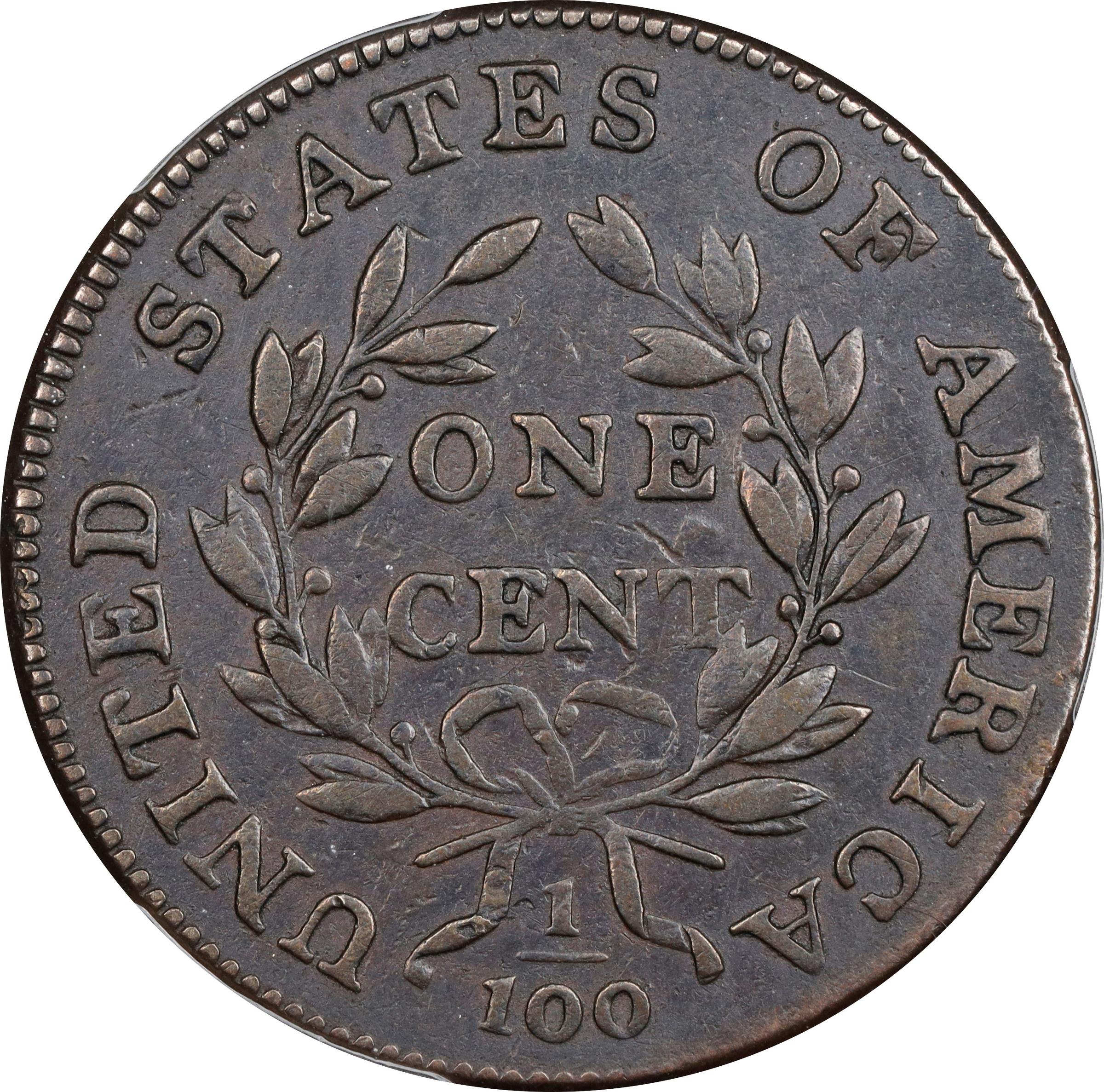 image for: 1799 Draped Bust Cent. S-189, B-3. Rarity-2. VF-30 (PCGS).
