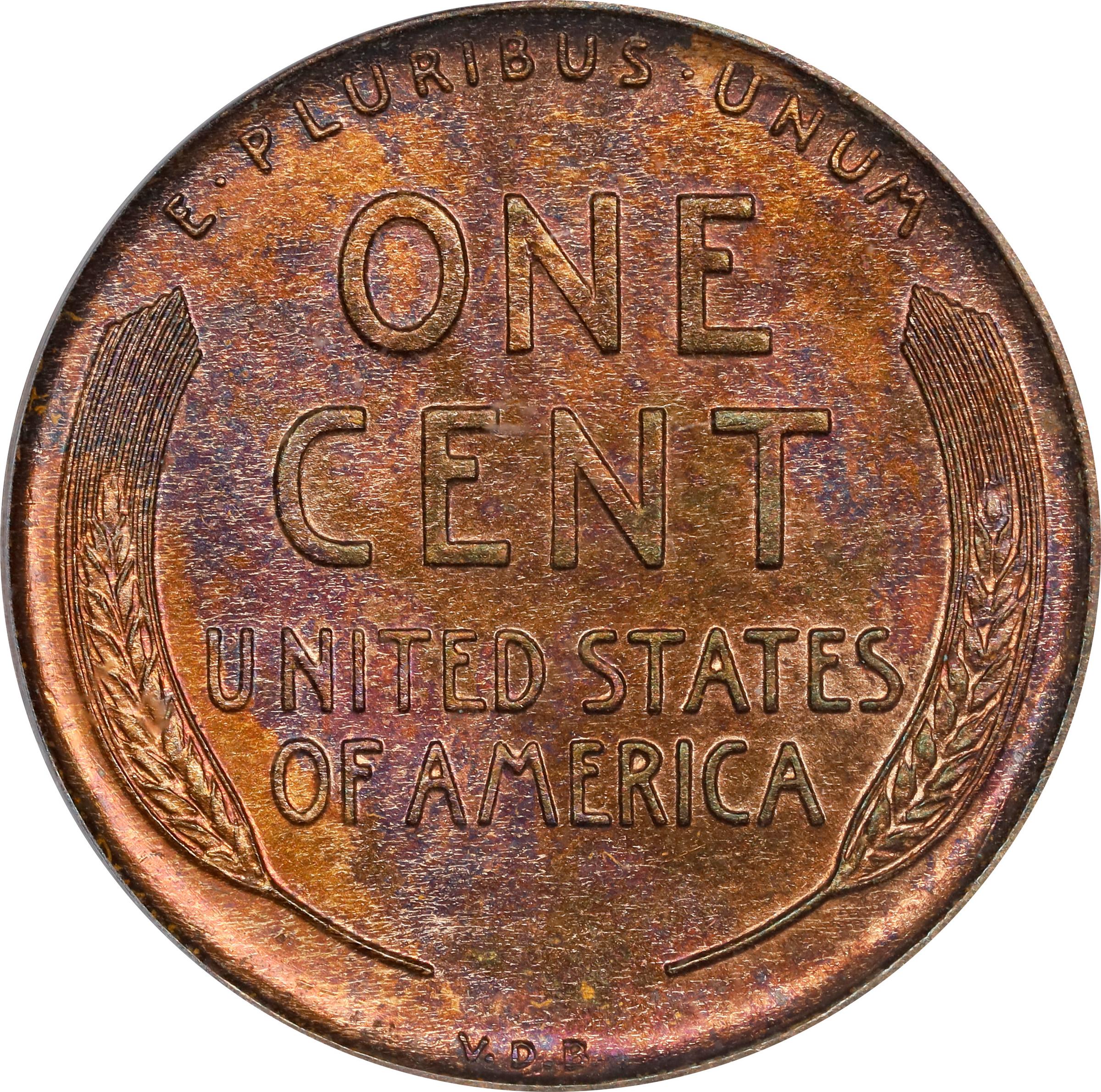 image for: 1909 Lincoln Cent. V.D.B. Proof-64 RB (PCGS).