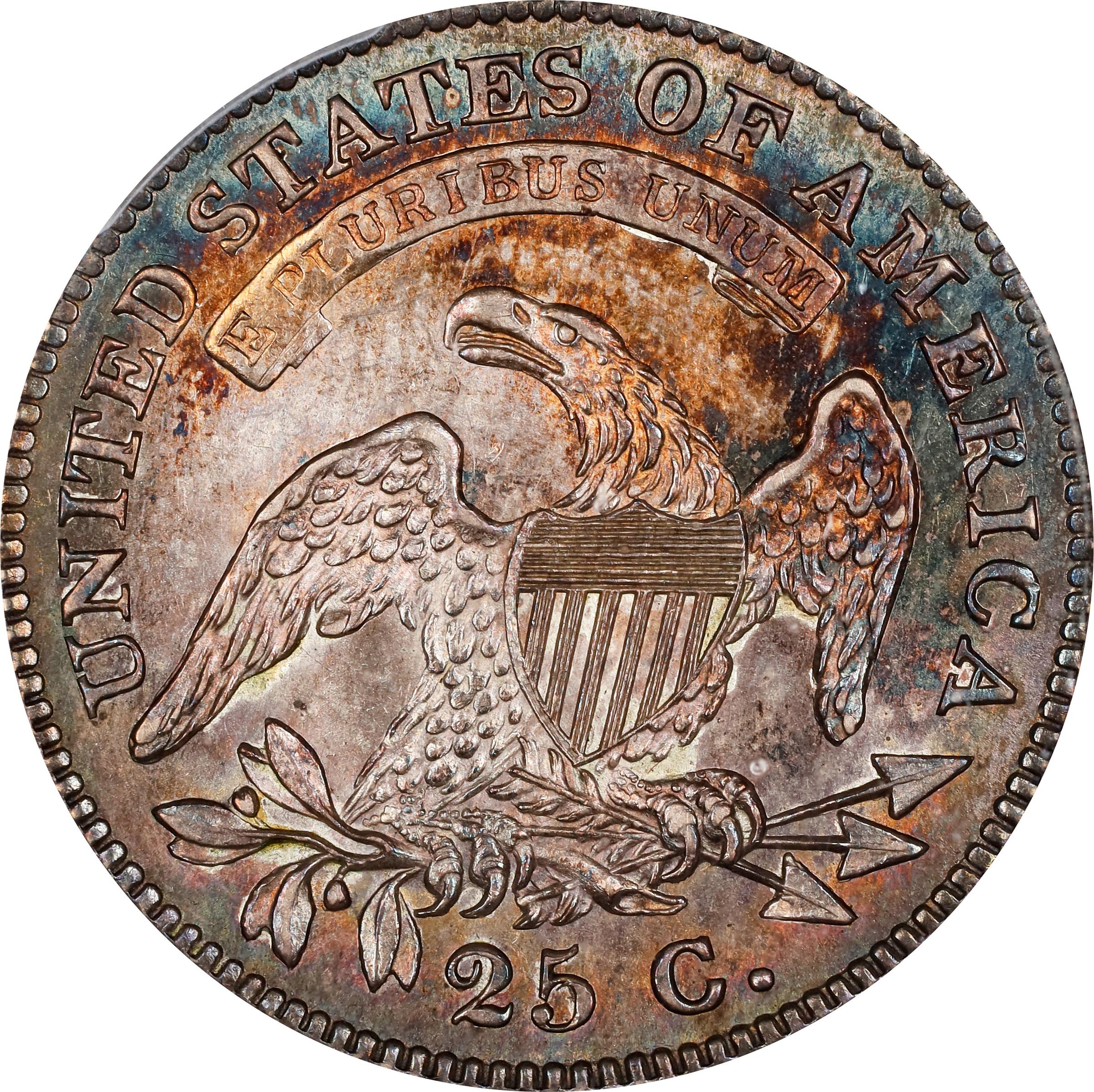 image for: 1828 Capped Bust Quarter. B-1. Rarity-1. MS-65 (PCGS).