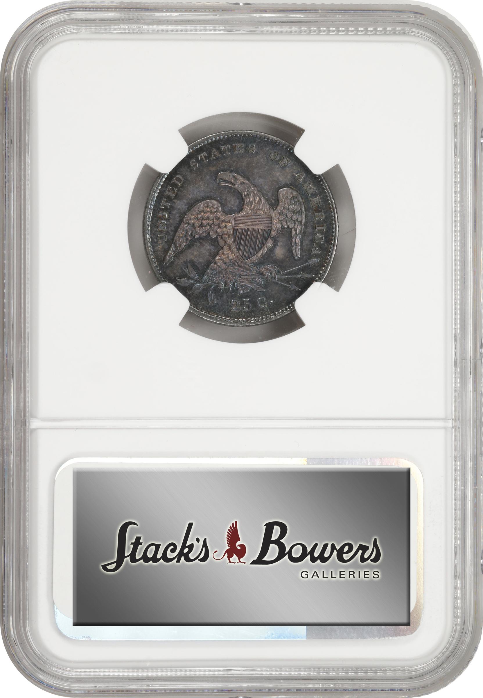 image for: 1831 Capped Bust Quarter. B-4. Rarity-1. Small Letters. MS-66 (NGC).
