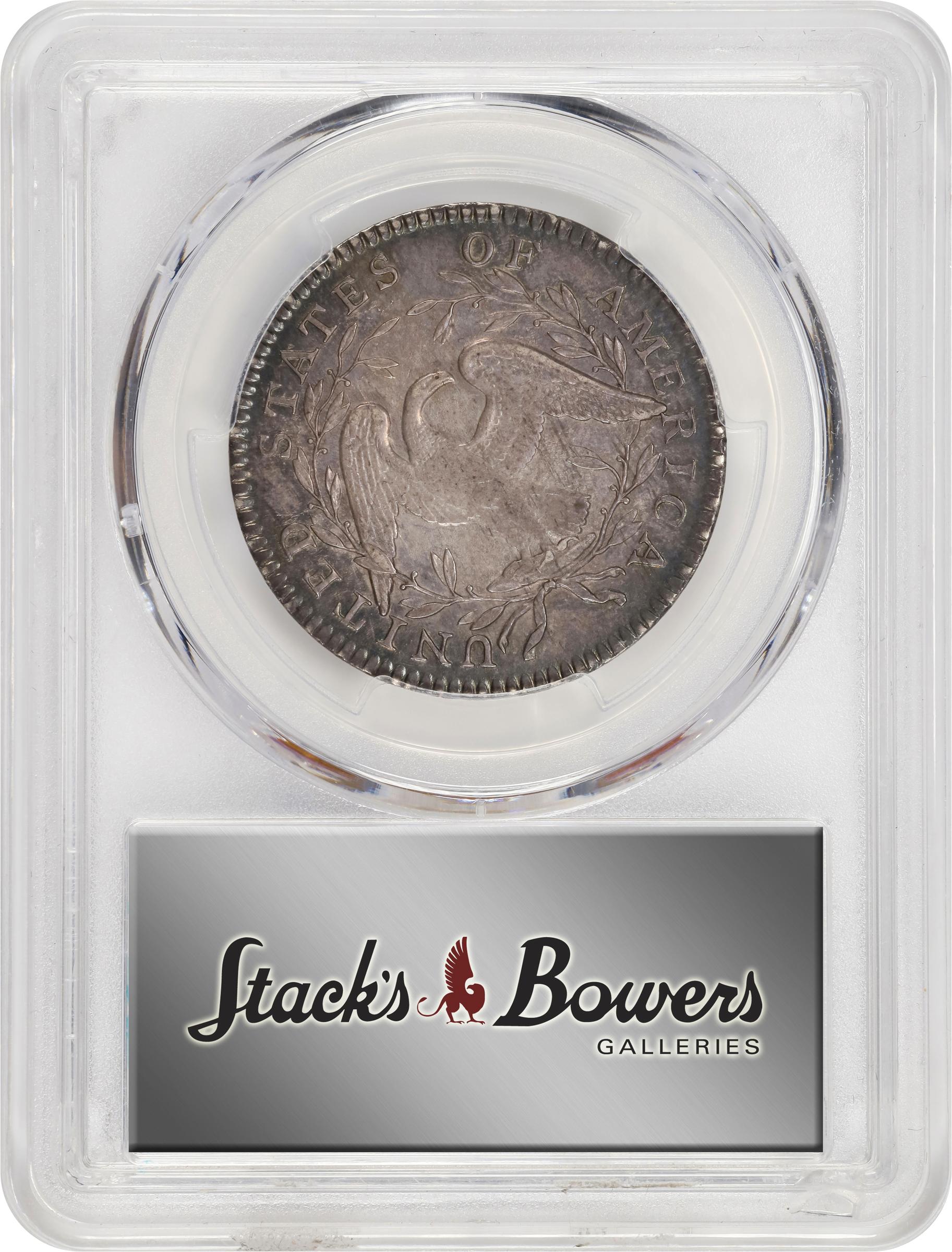image for: 1795 Flowing Hair Half Dollar. O-113a, T-14. Rarity-3. Two Leaves, A/E in STATES. MS-62 (PCGS).