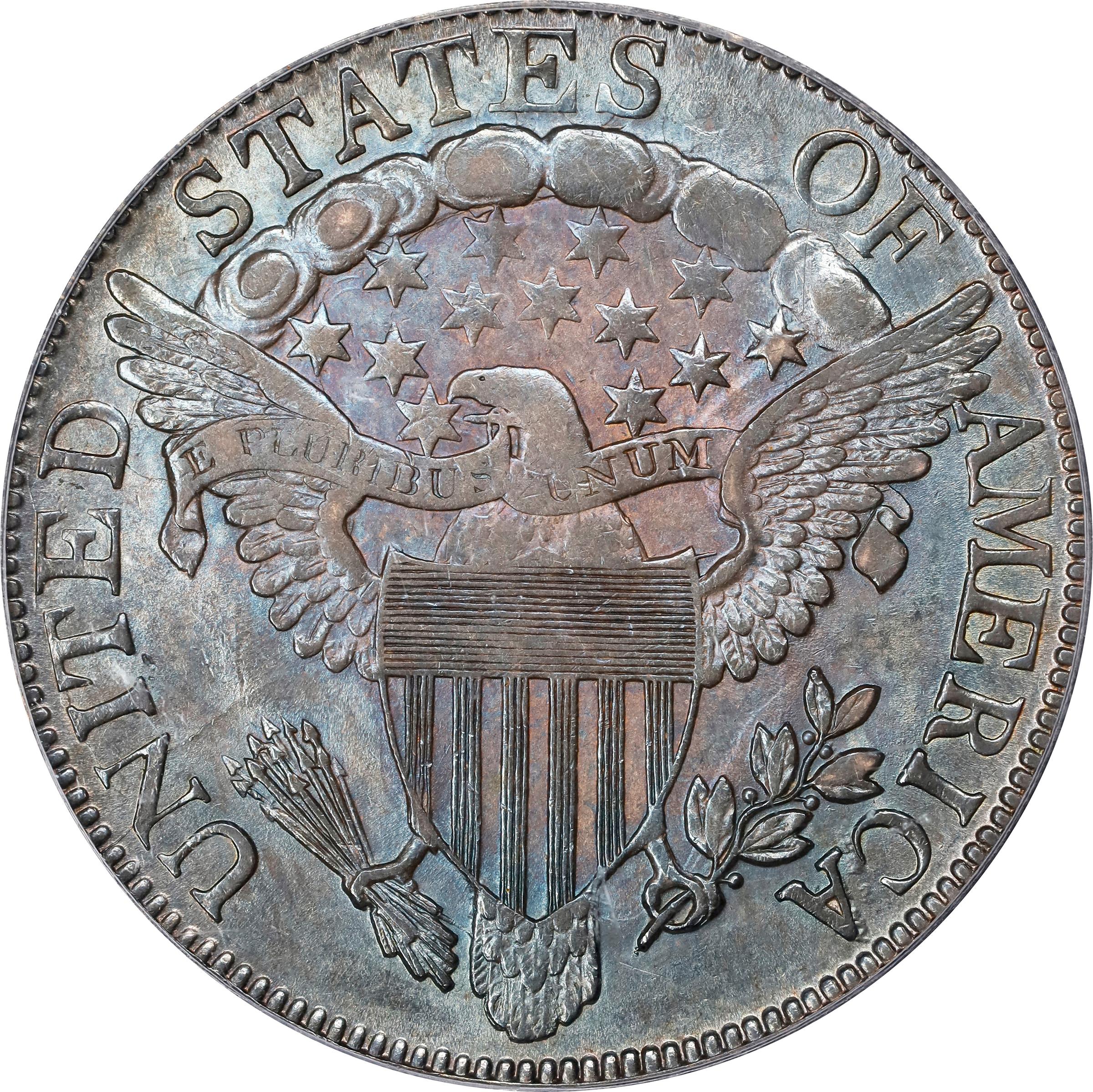 image for: 1806/5 Draped Bust Half Dollar. O-102, T-7. Rarity-4-. Large Stars. MS-63 (PCGS). CAC.