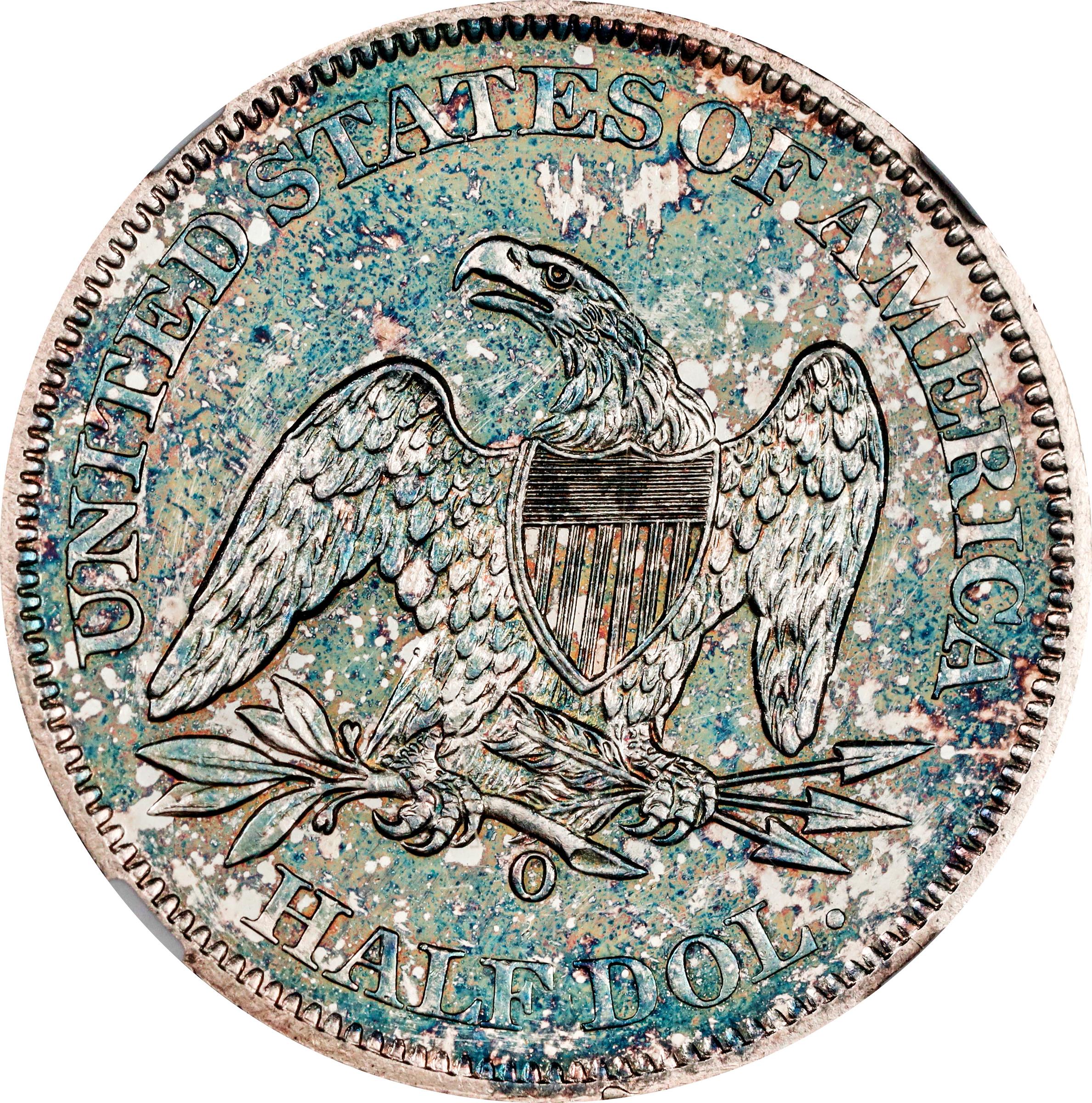 image for: 1861-O Liberty Seated Half Dollar. State of Louisiana Issue. W-04. Rarity-7+ as a Specimen. Specimen-62+ (NGC).
