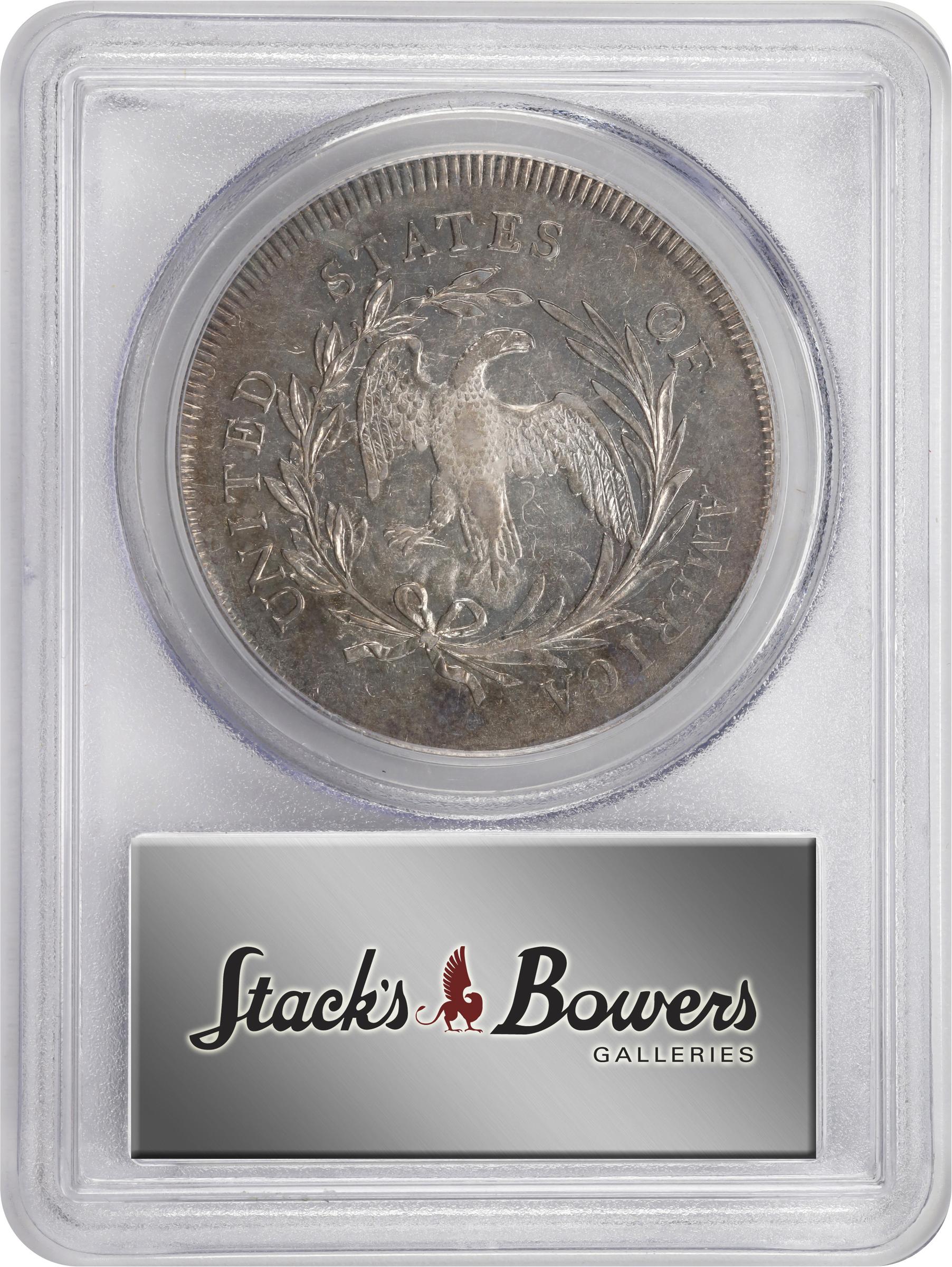 image for: 1796 Draped Bust Silver Dollar. BB-63, B-2. Rarity-4. Small Date, Small Letters. AU-55 (PCGS).