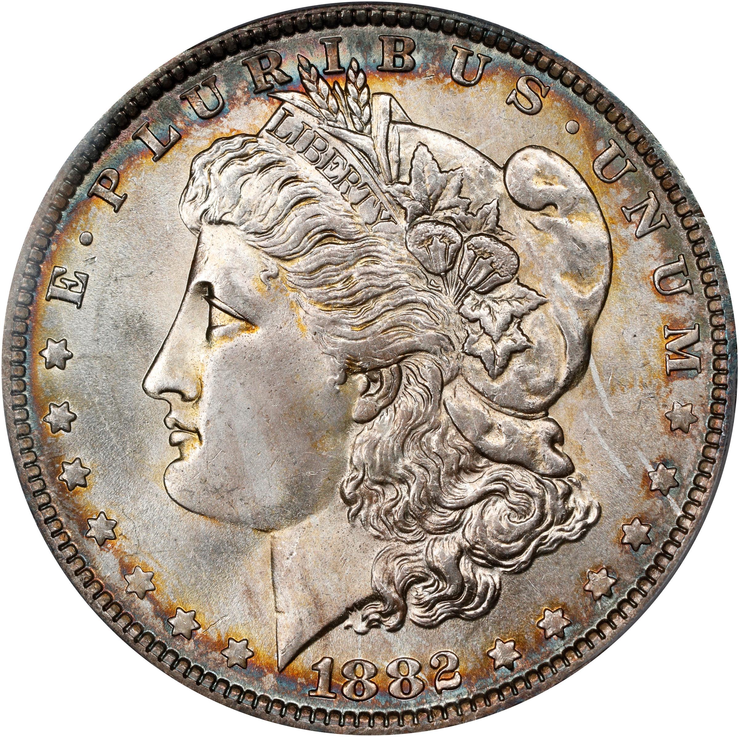 1882-O/S Morgan Silver Dollar. VAM-4. Top 100 Variety. Strong, O/S Recessed. MS-65+ (PCGS). CMQ.