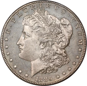 image for: 1889-CC Morgan Silver Dollar. MS-62 DMPL (PCGS).