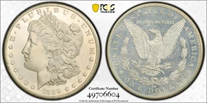 image for: 1889-CC Morgan Silver Dollar. MS-62 DMPL (PCGS).