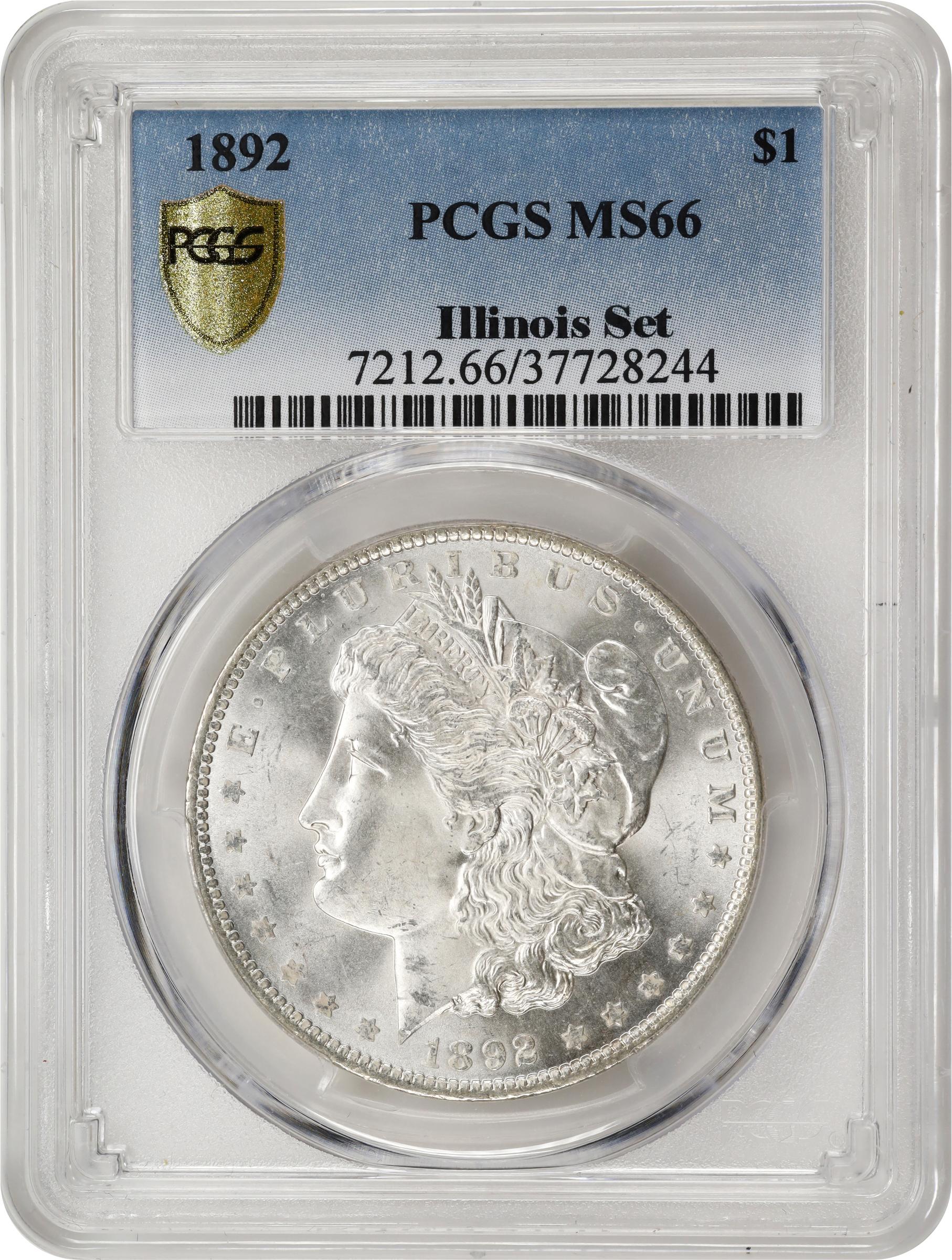 1892 $1 MS66 thumbnail 3
