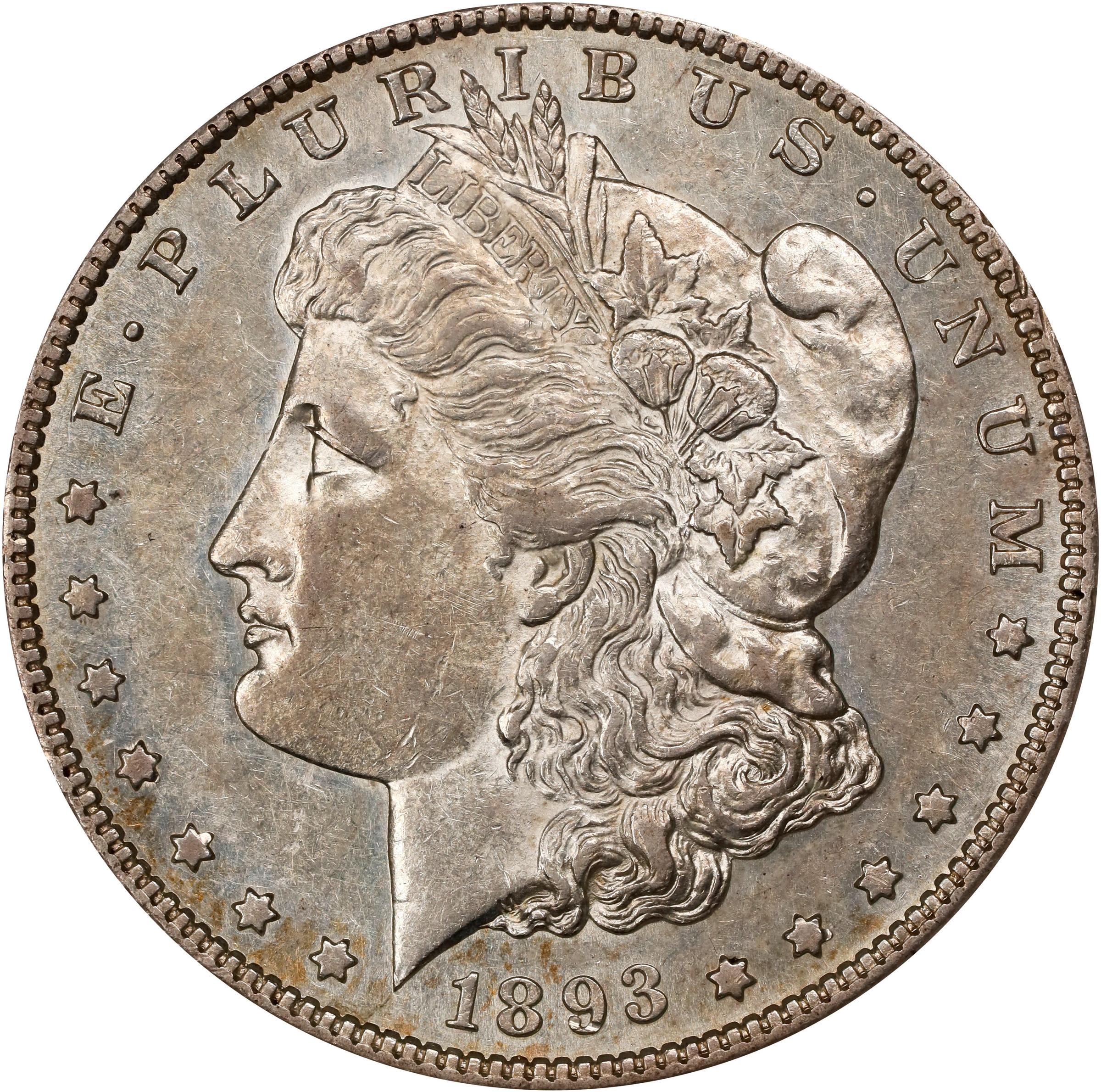 1893-S Morgan Silver Dollar. AU-55 (NGC).