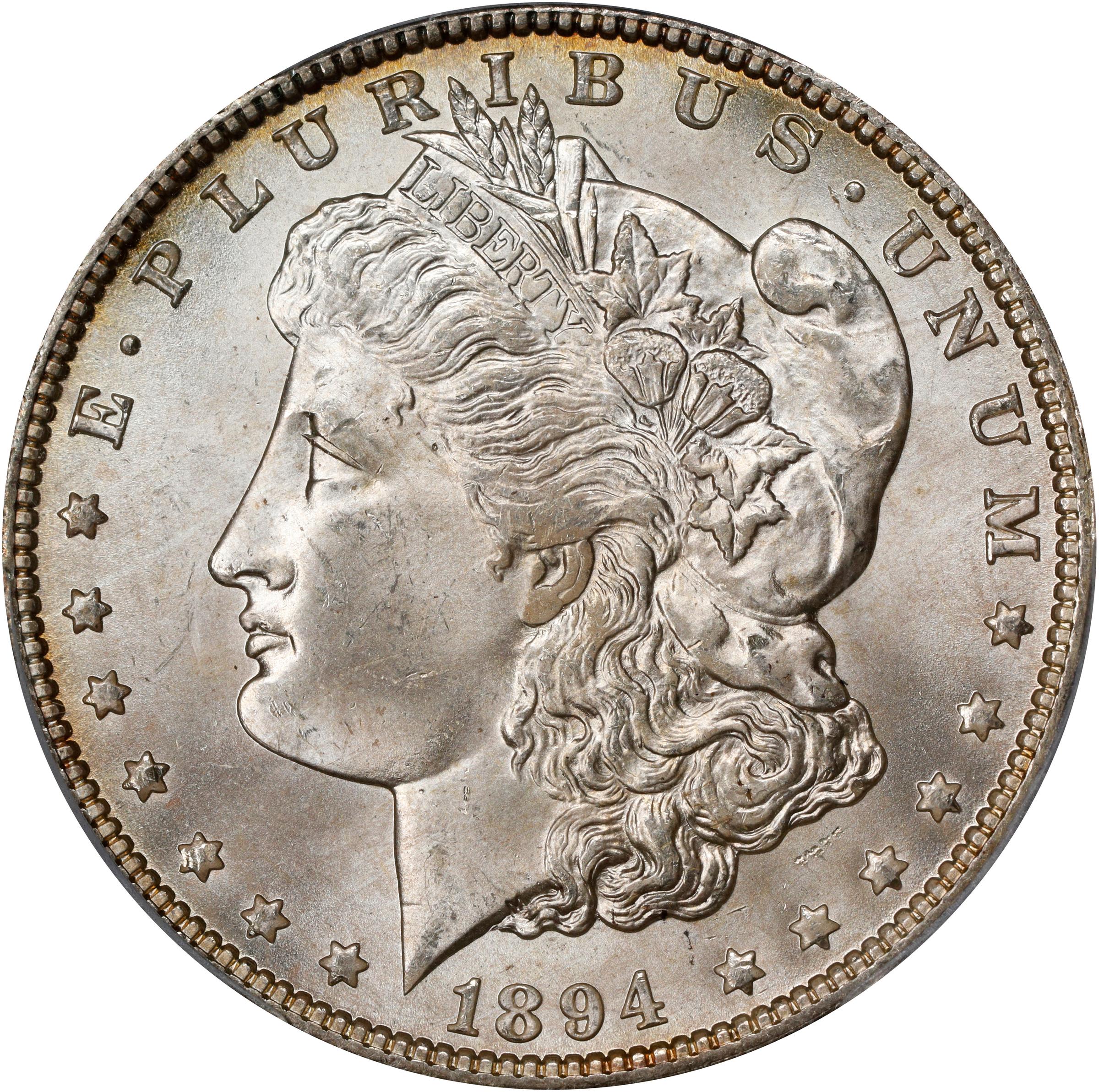 1894-O Morgan Silver Dollar. MS-65+ (PCGS). CAC.