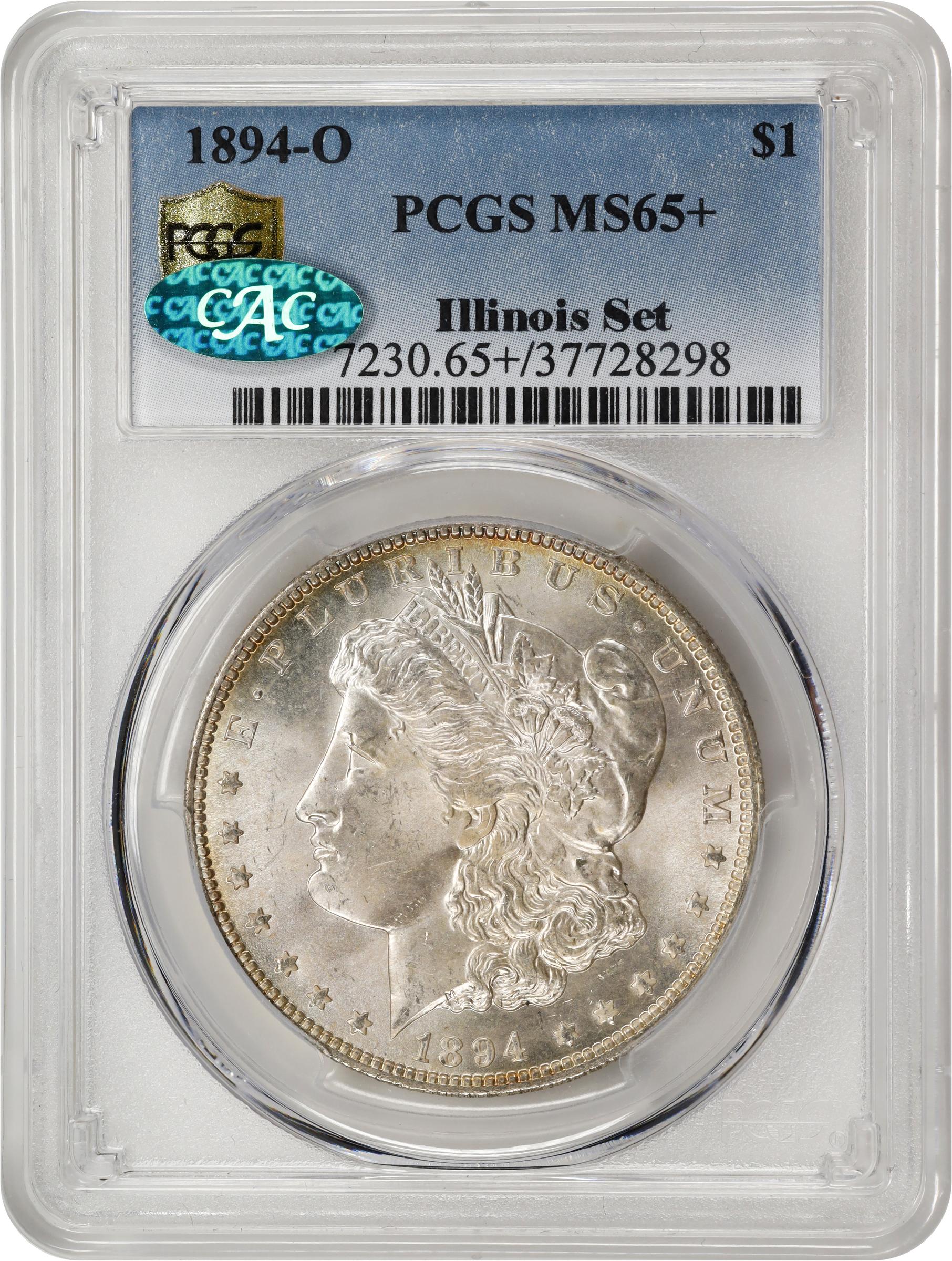 1894-O $1 MS65 CAC thumbnail 3