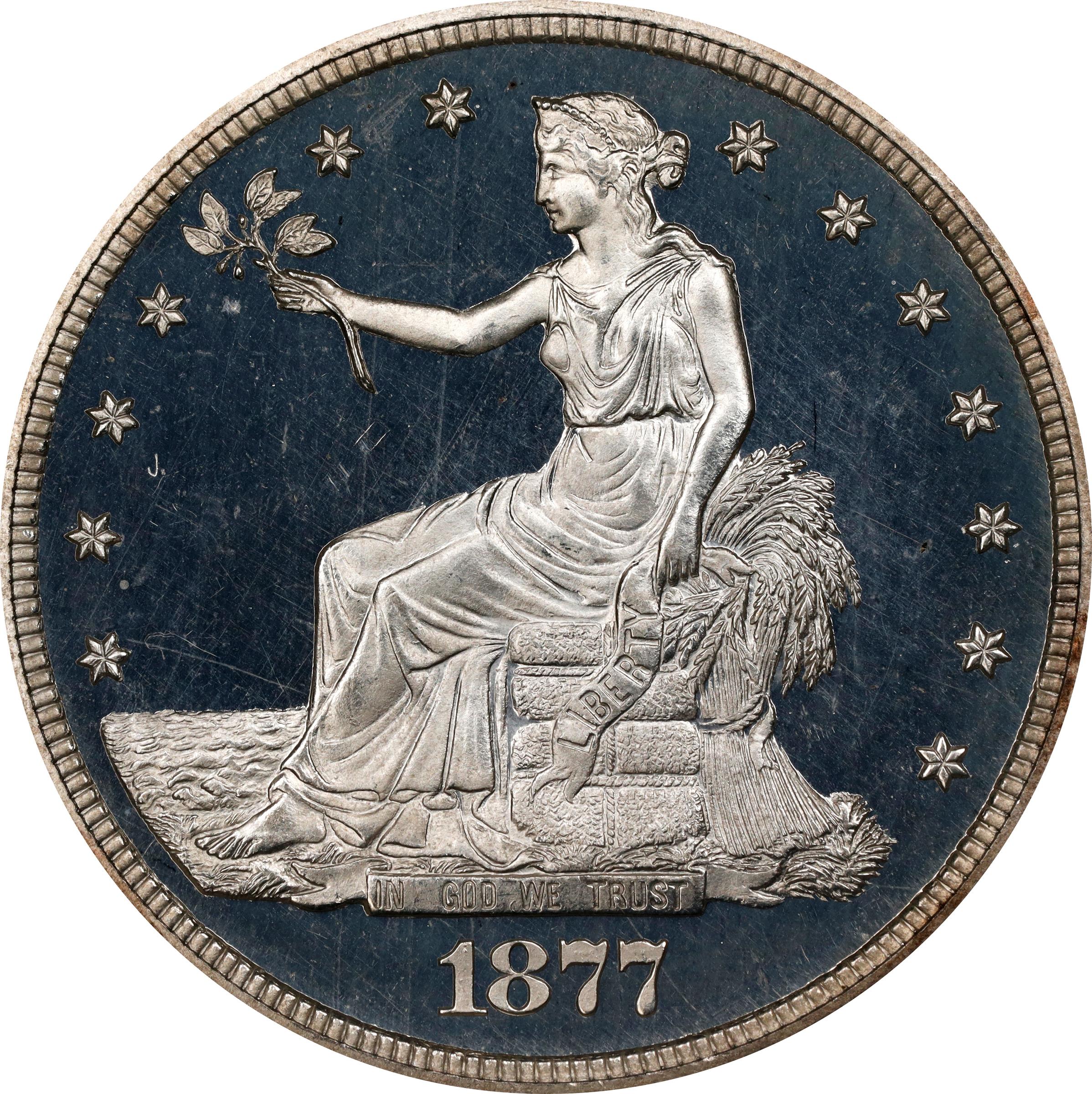 image for: 1877 Trade Dollar. Proof-67 Ultra Cameo (NGC).
