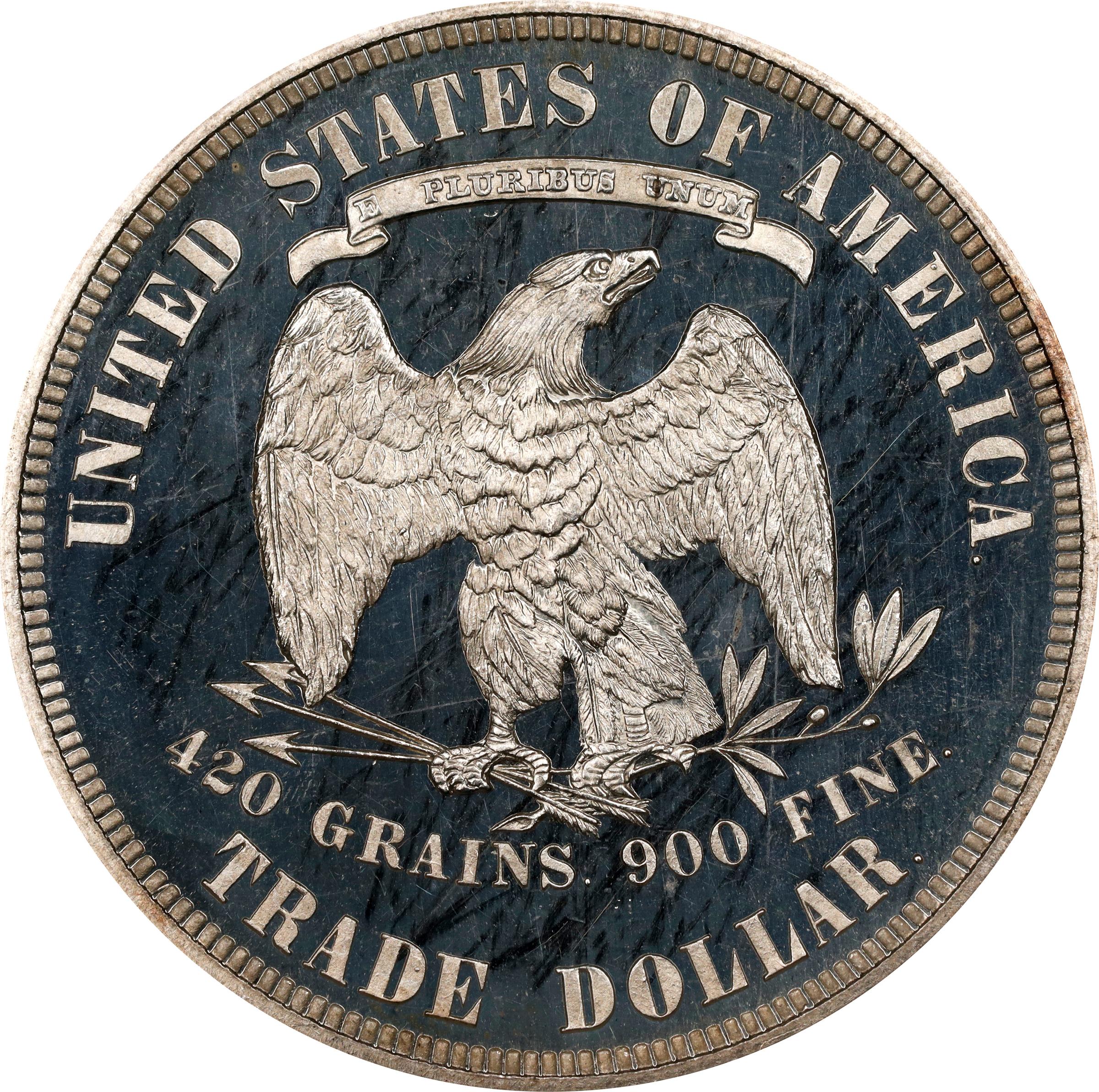 image for: 1877 Trade Dollar. Proof-67 Ultra Cameo (NGC).