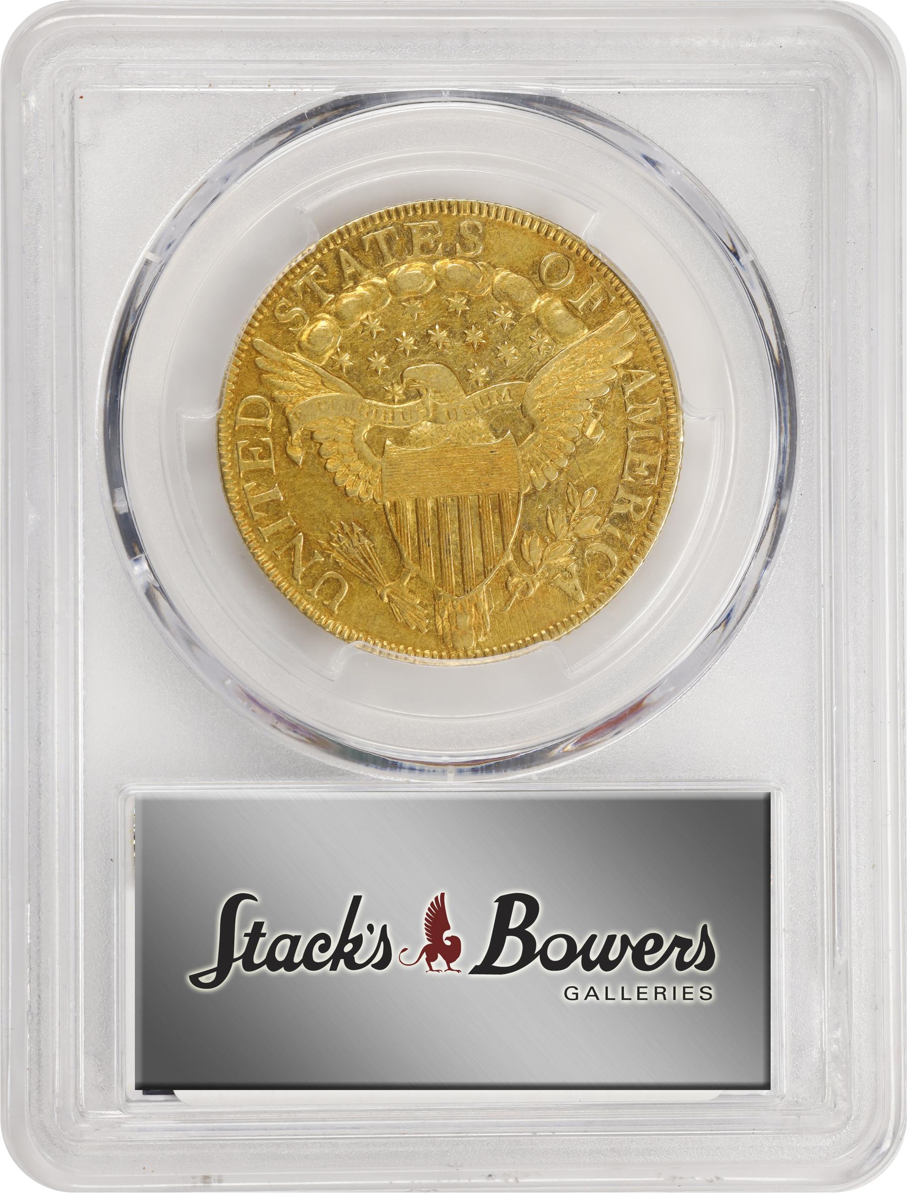 image for: 1803 Capped Bust Right Eagle. BD-2, Taraszka-27. Rarity-7. Small Reverse Stars. AU-53 (PCGS). CAC.