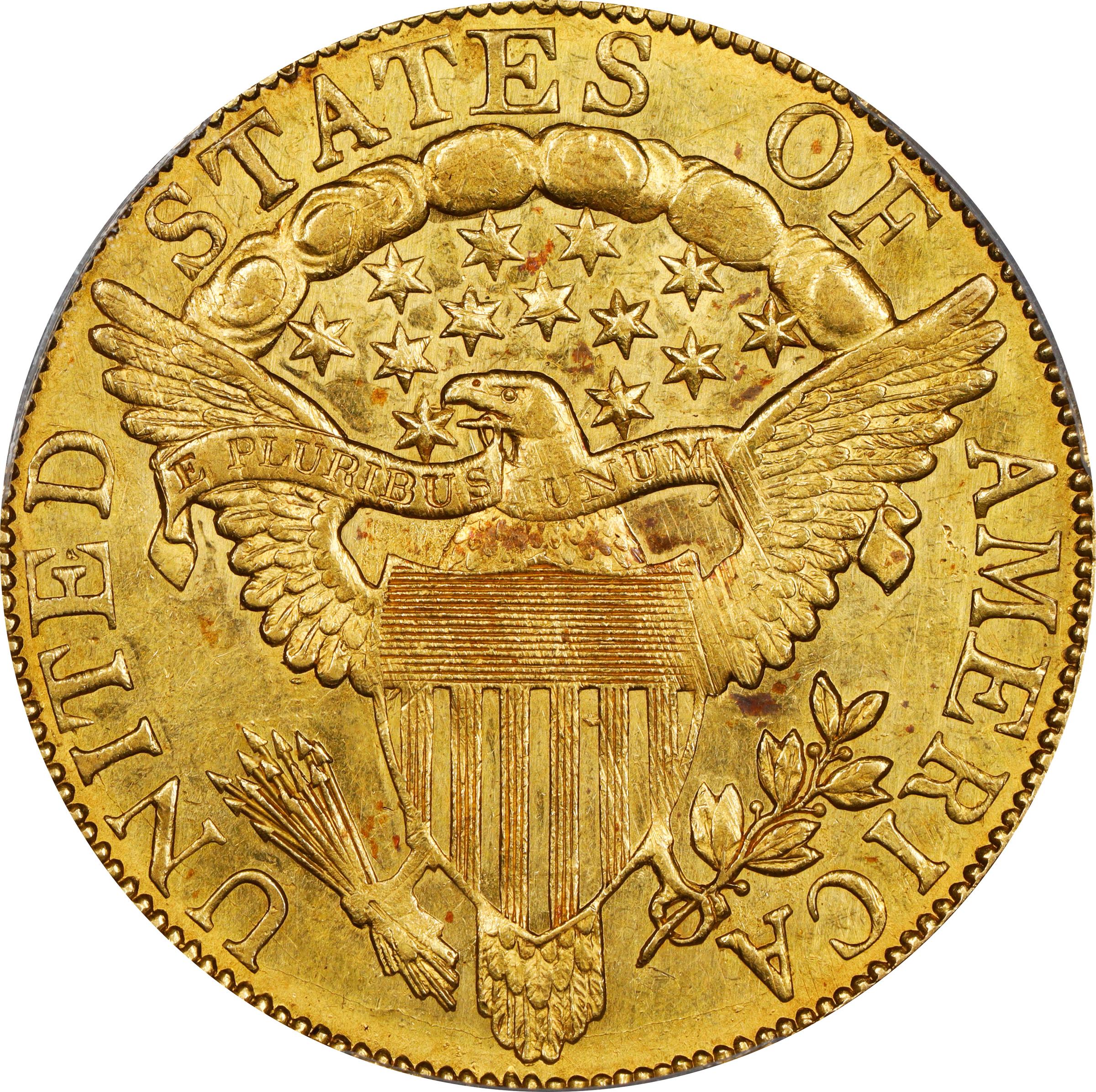 image for: 1804 Capped Bust Right Eagle. BD-1, Taraszka-31. Rarity-4+. Crosslet 4. MS-62 (PCGS).