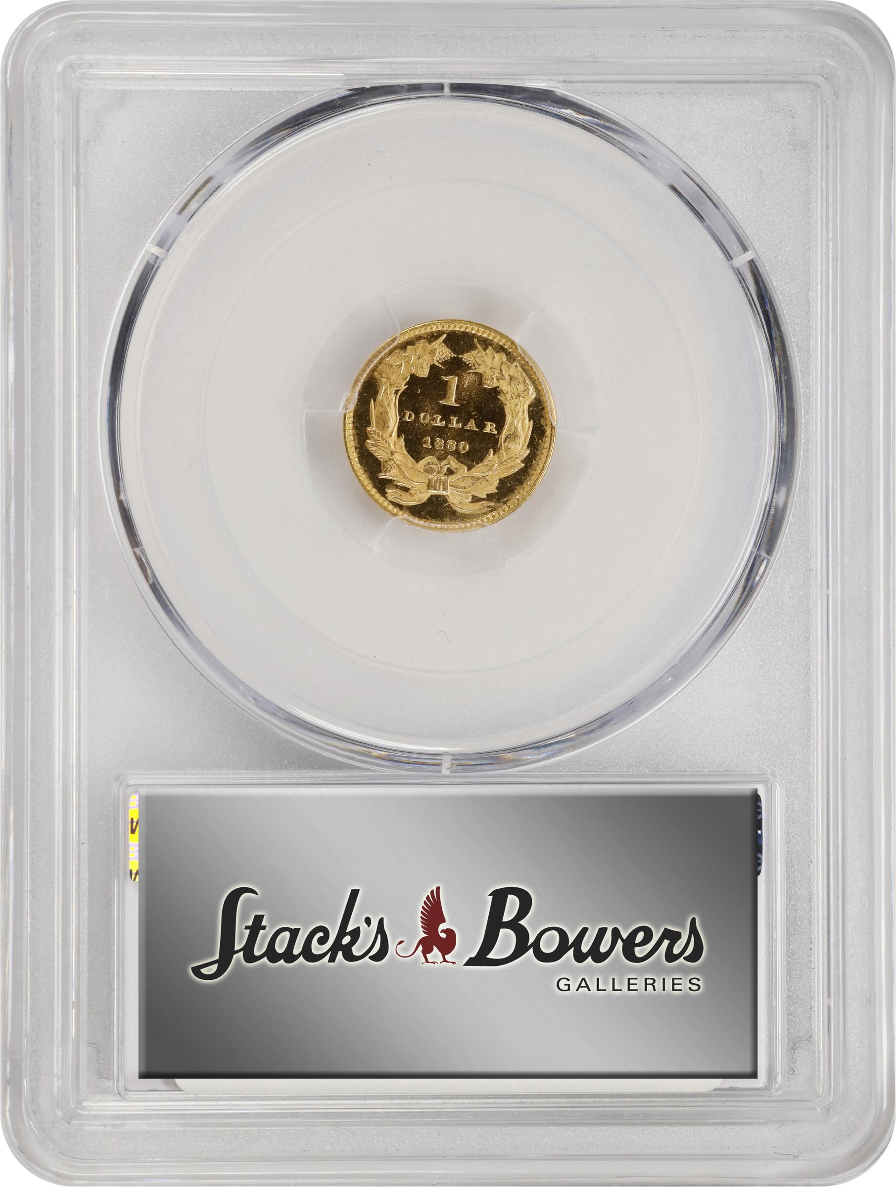 image for: 1860 Gold Dollar. JD-1. Rarity-6+. Proof-64 Deep Cameo (PCGS). CAC. CMQ-X.