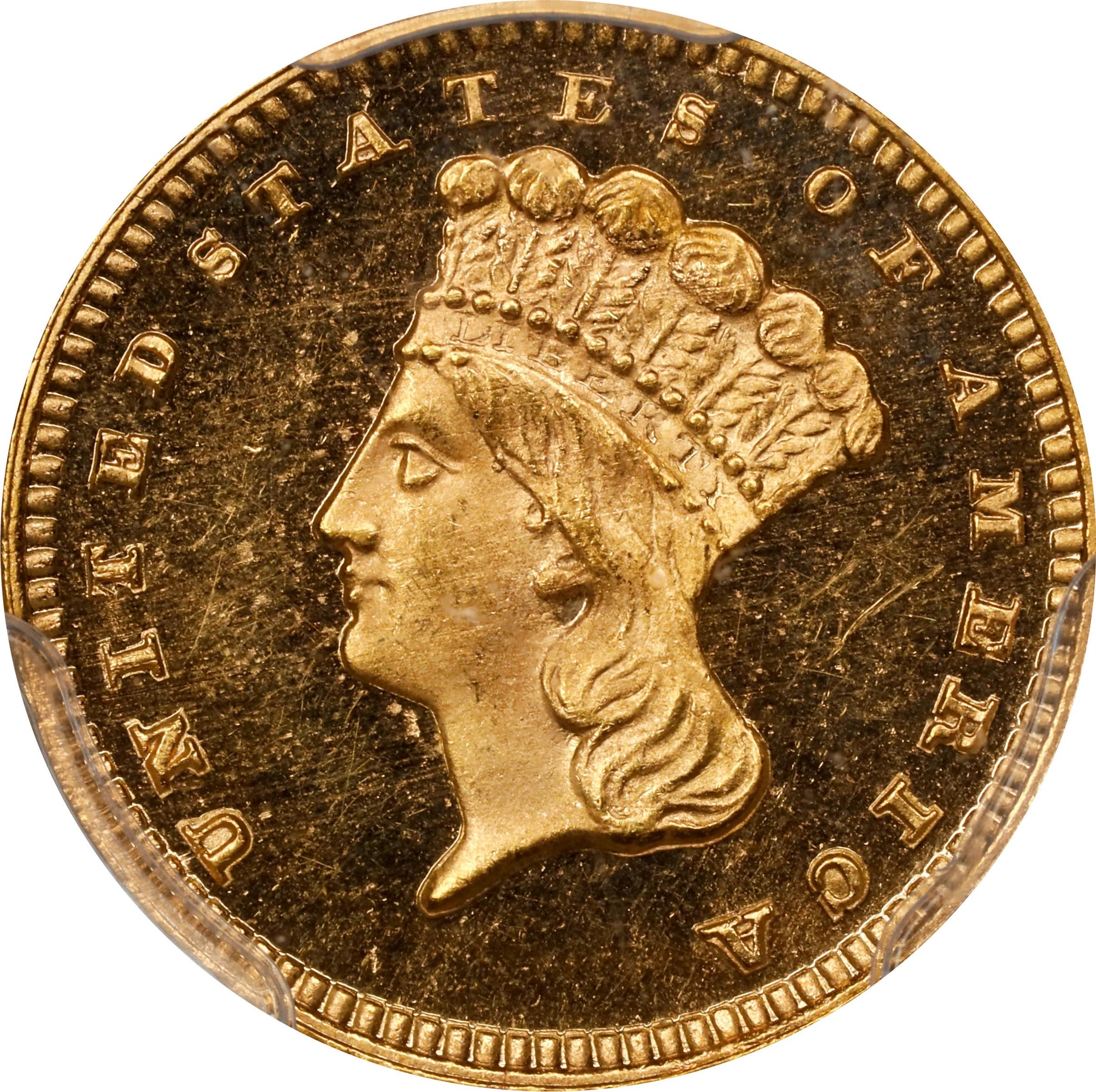 image for: 1878 Gold Dollar. JD-1. Rarity-6+. Proof-65 Deep Cameo (PCGS).