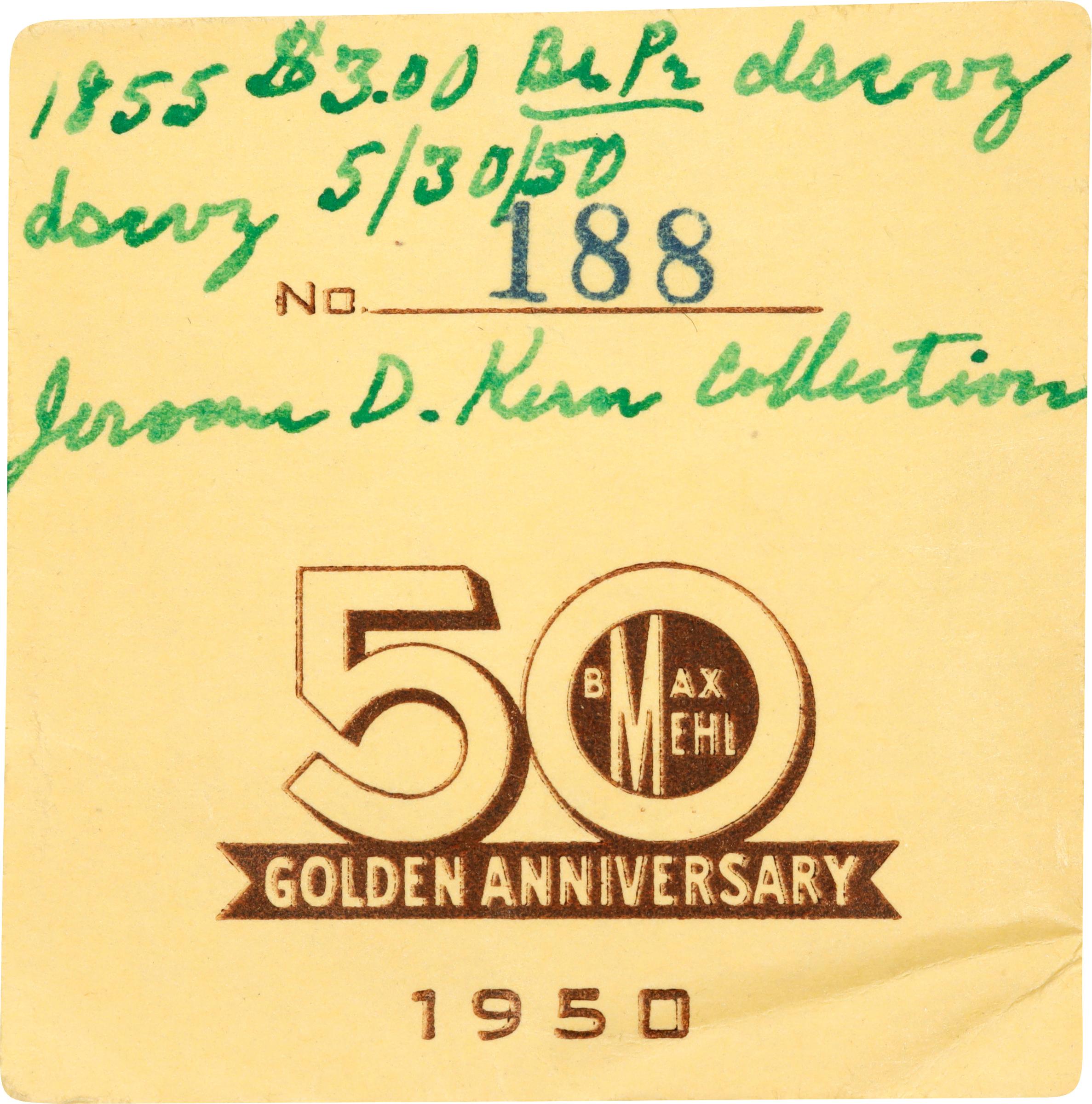 image for: 1855 Three-Dollar Gold Piece. JD-1. Rarity-7+. Proof-63 Deep Cameo (PCGS). CAC. CMQ.