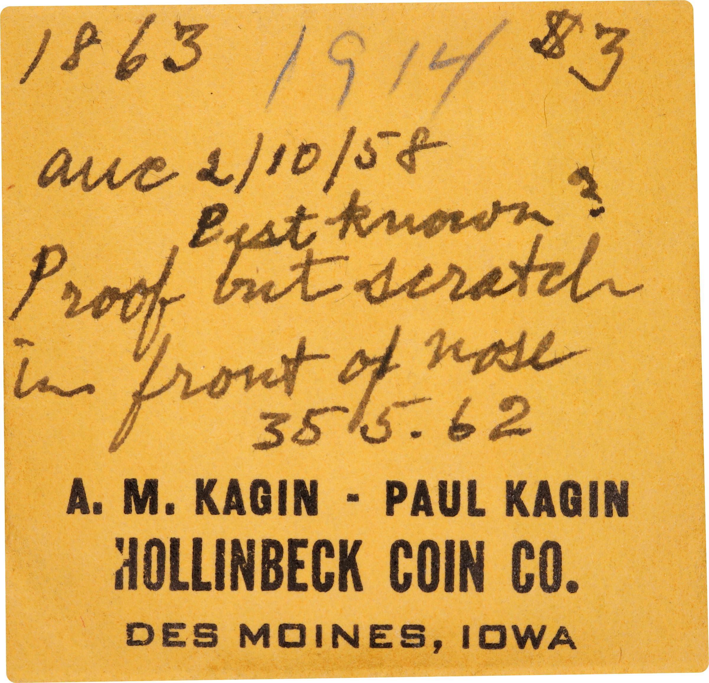 image for: 1863 Three-Dollar Gold Piece. JD-1. Rarity-6+. Proof-65 Deep Cameo (PCGS). CAC. CMQ.