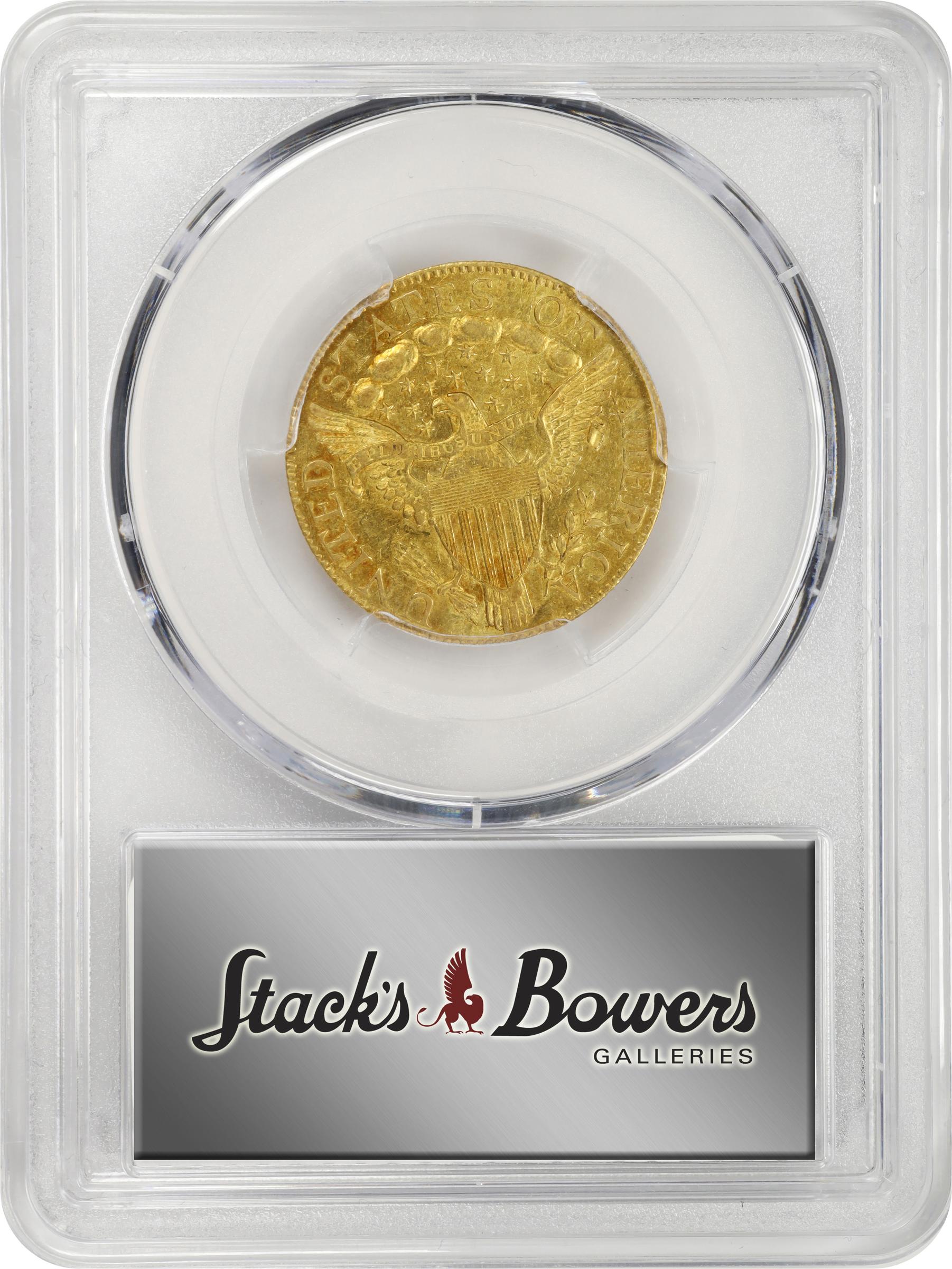 image for: 1798 Capped Bust Right Half Eagle. Heraldic Eagle. BD-6. Rarity-6. Small (a.k.a. Normal) 8. AU-58 (PCGS). CMQ.