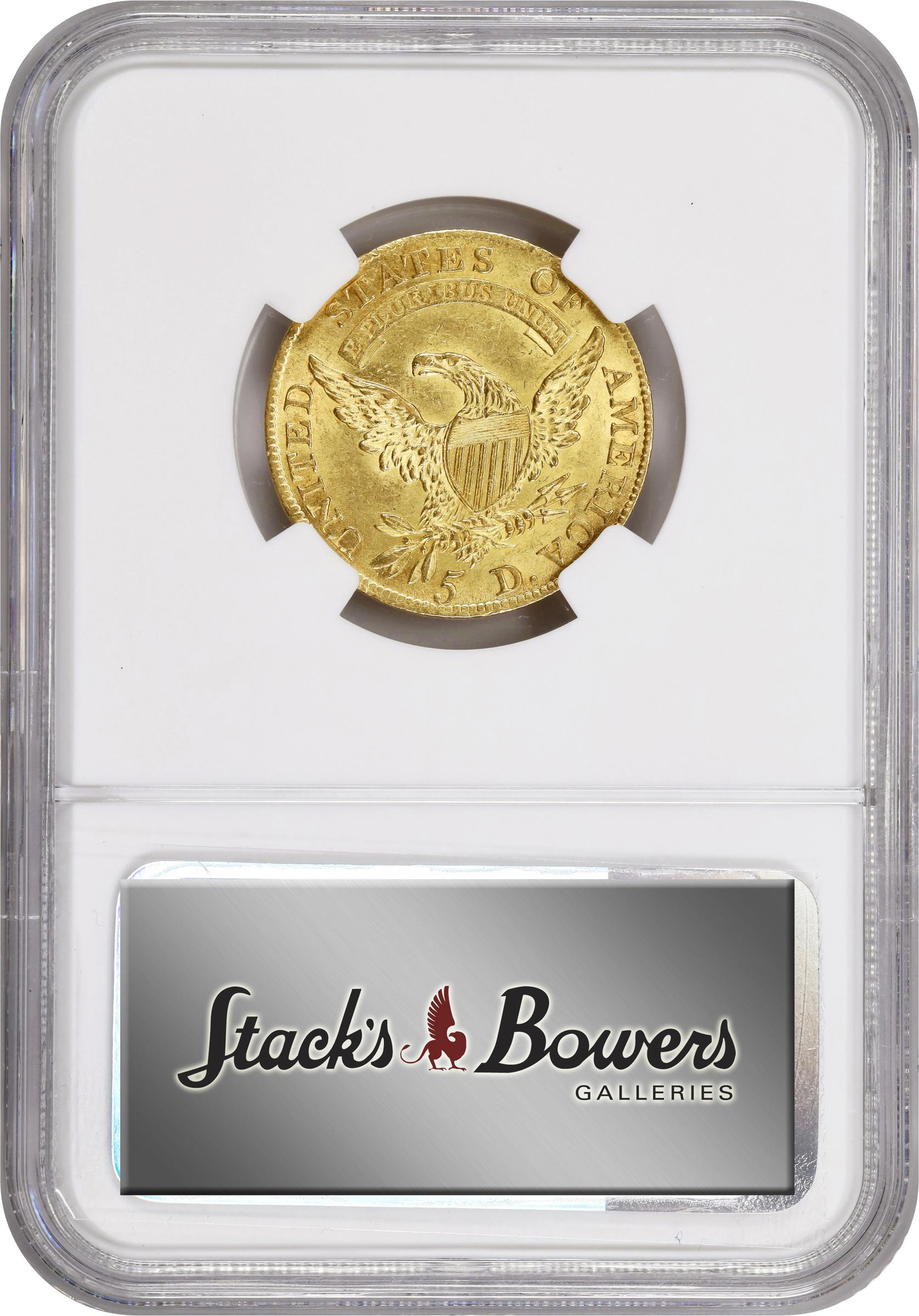 image for: 1810 Capped Bust Left Half Eagle. BD-1. Rarity-3+. Small Date, Tall 5. MS-62 (NGC).