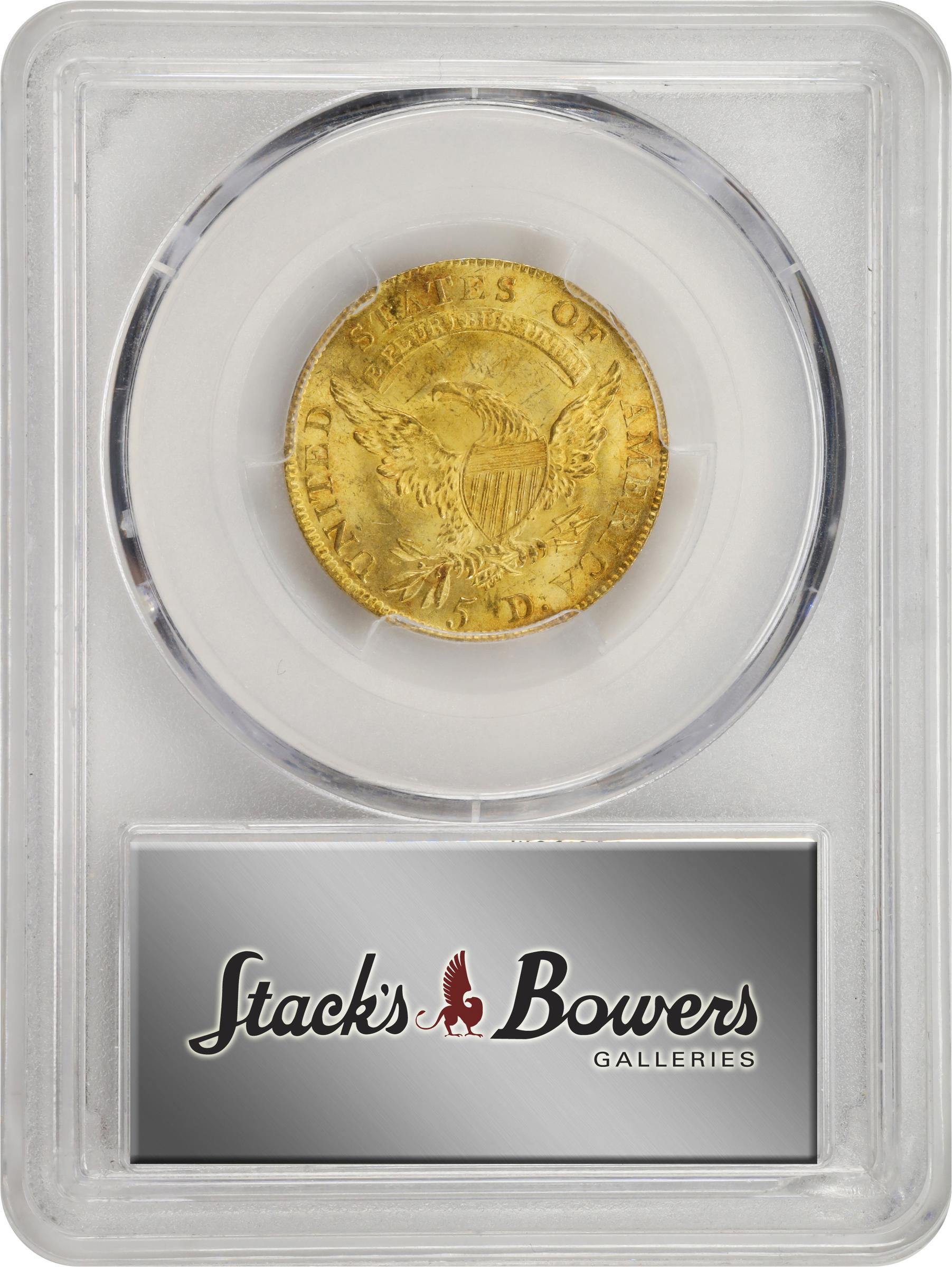 image for: 1811 Capped Bust Left Half Eagle. BD-1. Rarity-3+. Tall 5. MS-64 (PCGS).